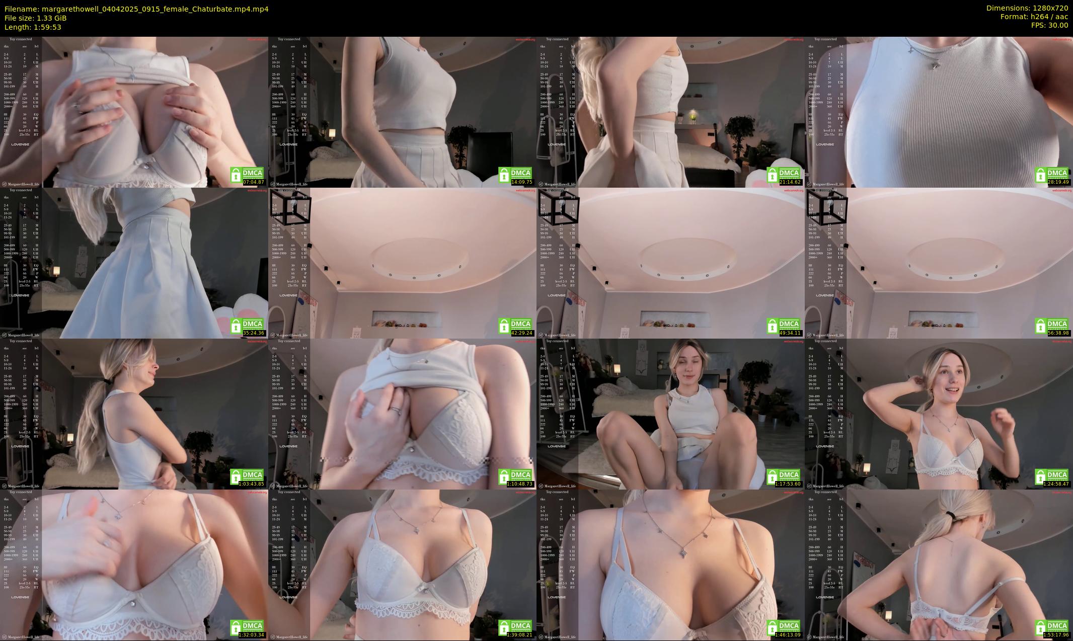 margarethowell — 120 minute Chaturbate female cam show recording, 720p, Apr 4, 2025