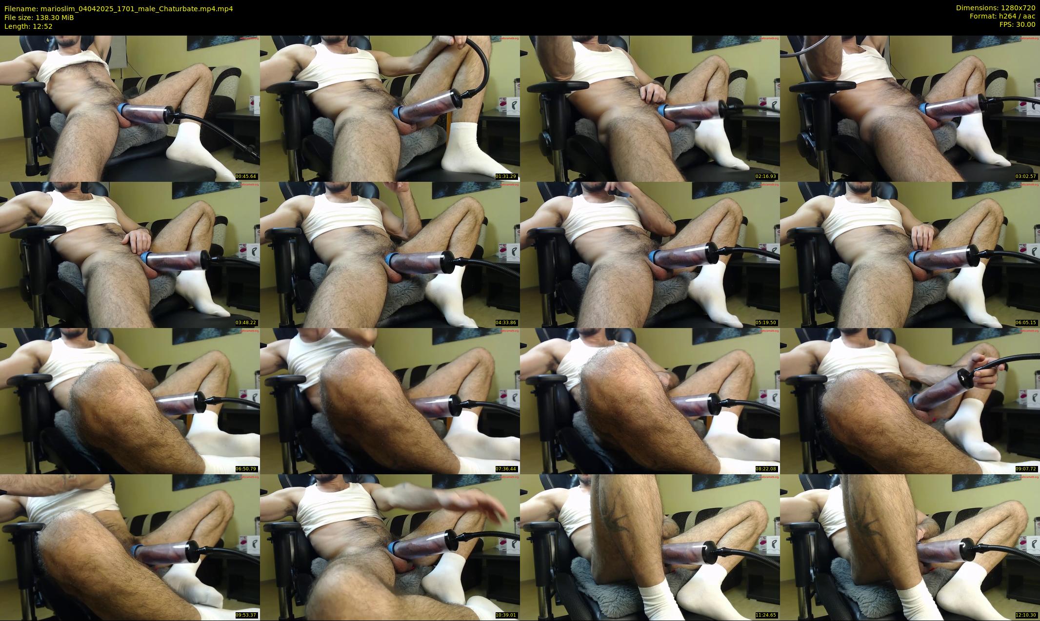 marioslim — 13 minute Chaturbate male cam show recording, 720p, Apr 4, 2025
