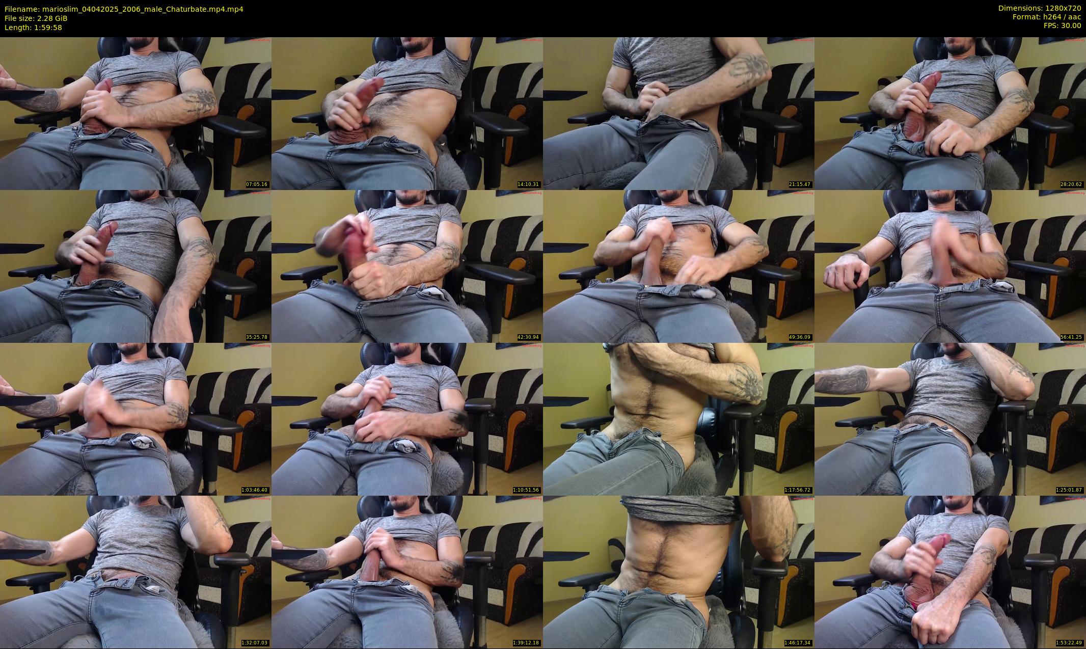 marioslim — 120 minute Chaturbate male cam show recording, 720p, Apr 4, 2025