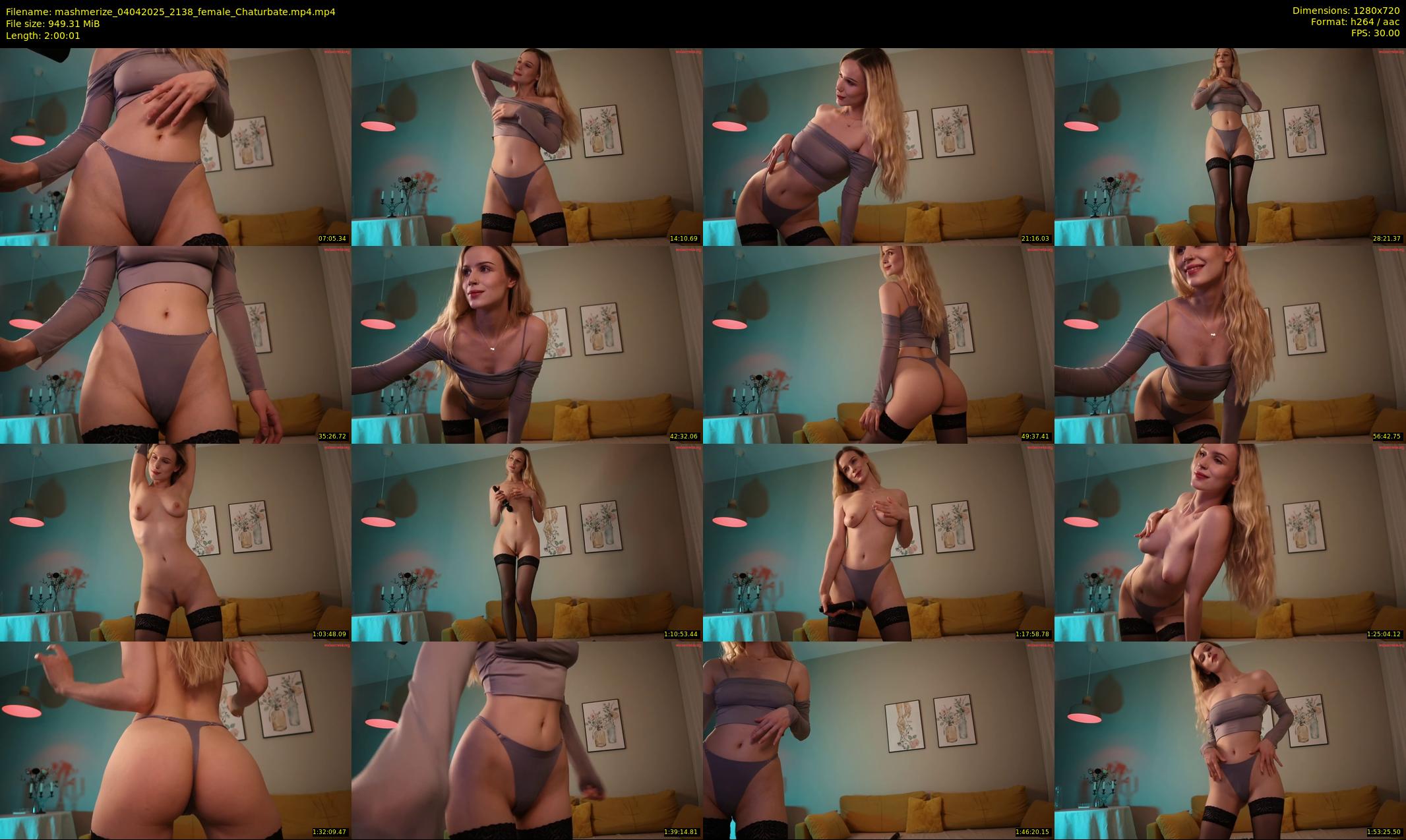 mashmerize — 121 minute Chaturbate female cam show recording, 720p, Apr 4, 2025