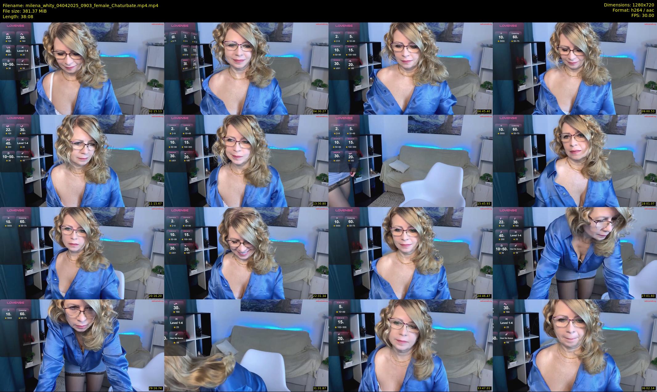 milena_whity — 39 minute Chaturbate female cam show recording, 720p, Apr 4, 2025