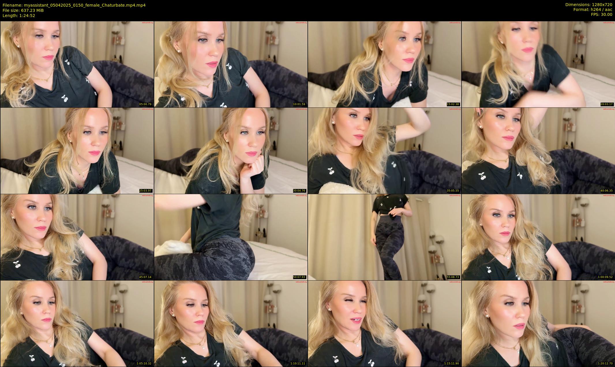 myassistant — 85 minute Chaturbate female cam show recording, 720p, Apr 5, 2025