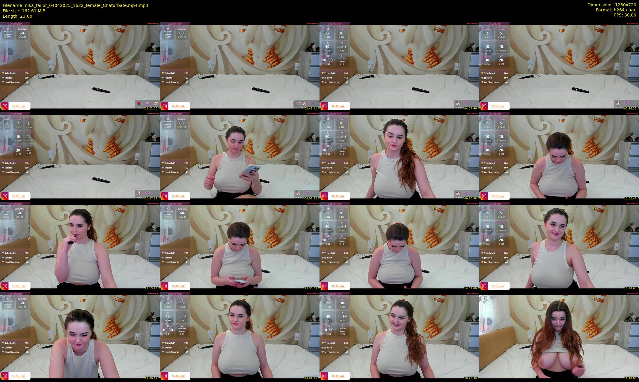 nika_tailor — 23 minute Chaturbate female cam show recording, 720p, Apr 4, 2025