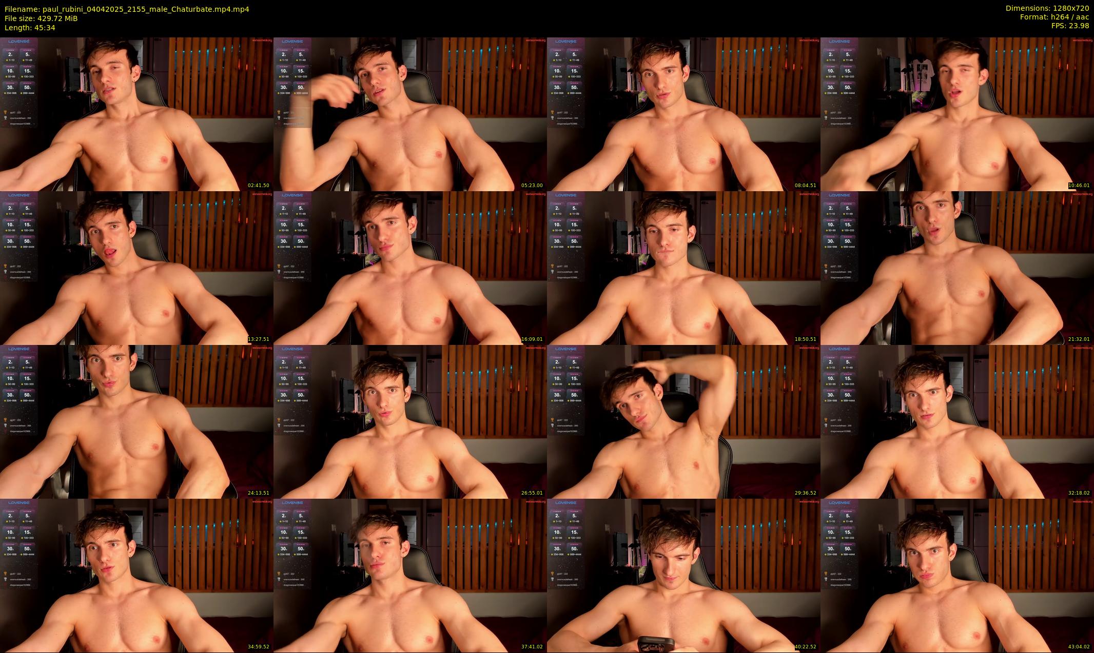 paul_rubini — 46 minute Chaturbate male cam show recording, 720p, Apr 4, 2025