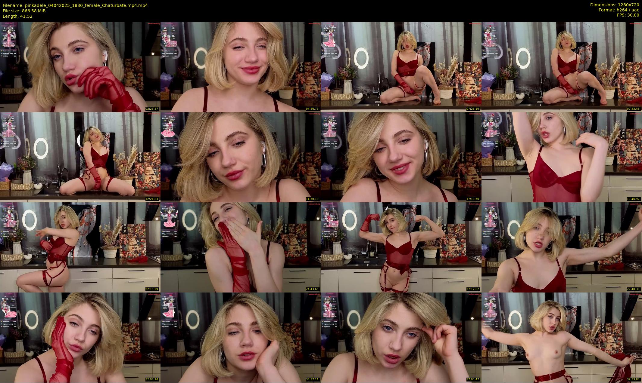 pinkadele — 42 minute Chaturbate female cam show recording, 720p, Apr 4, 2025