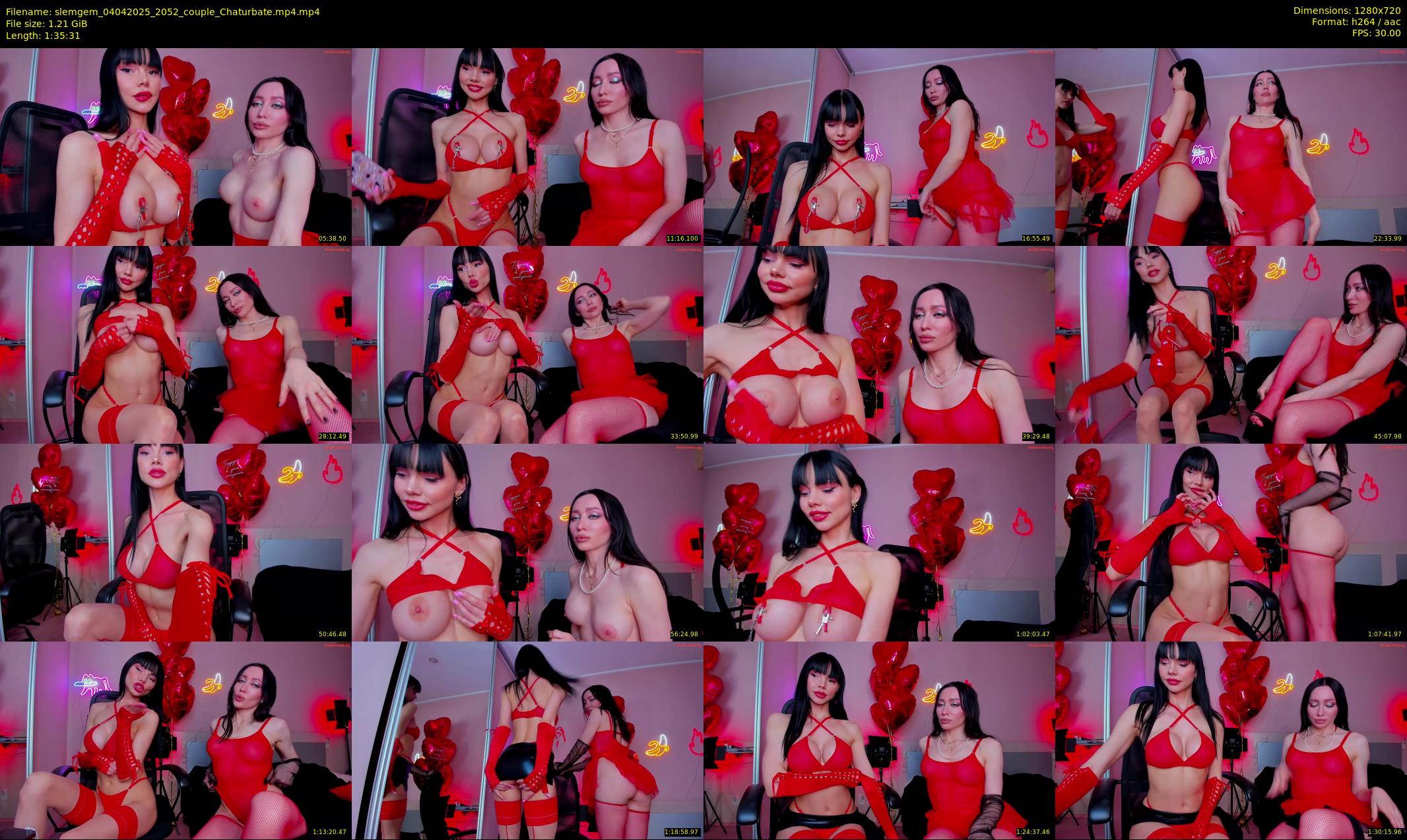 slemgem — 96 minute Chaturbate couple cam show recording, 720p, Apr 4, 2025