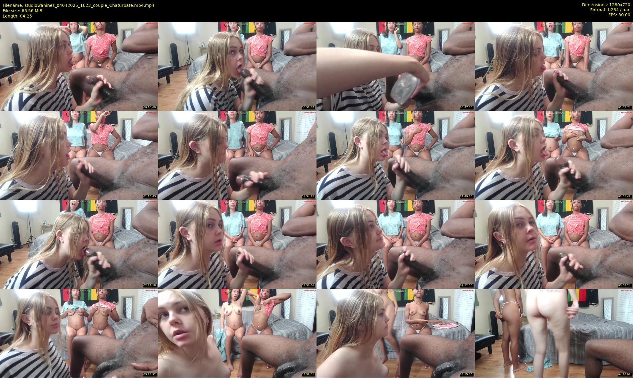 studiowahines — 5 minute Chaturbate couple cam show recording, 720p, Apr 4, 2025