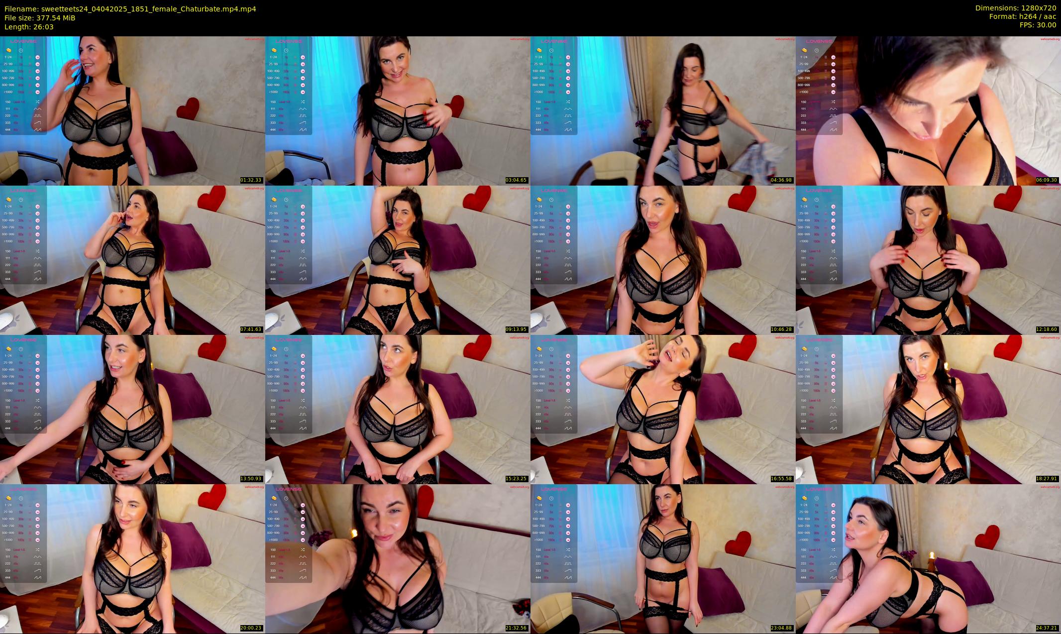 sweetteets24 — 27 minute Chaturbate female cam show recording, 720p, Apr 4, 2025