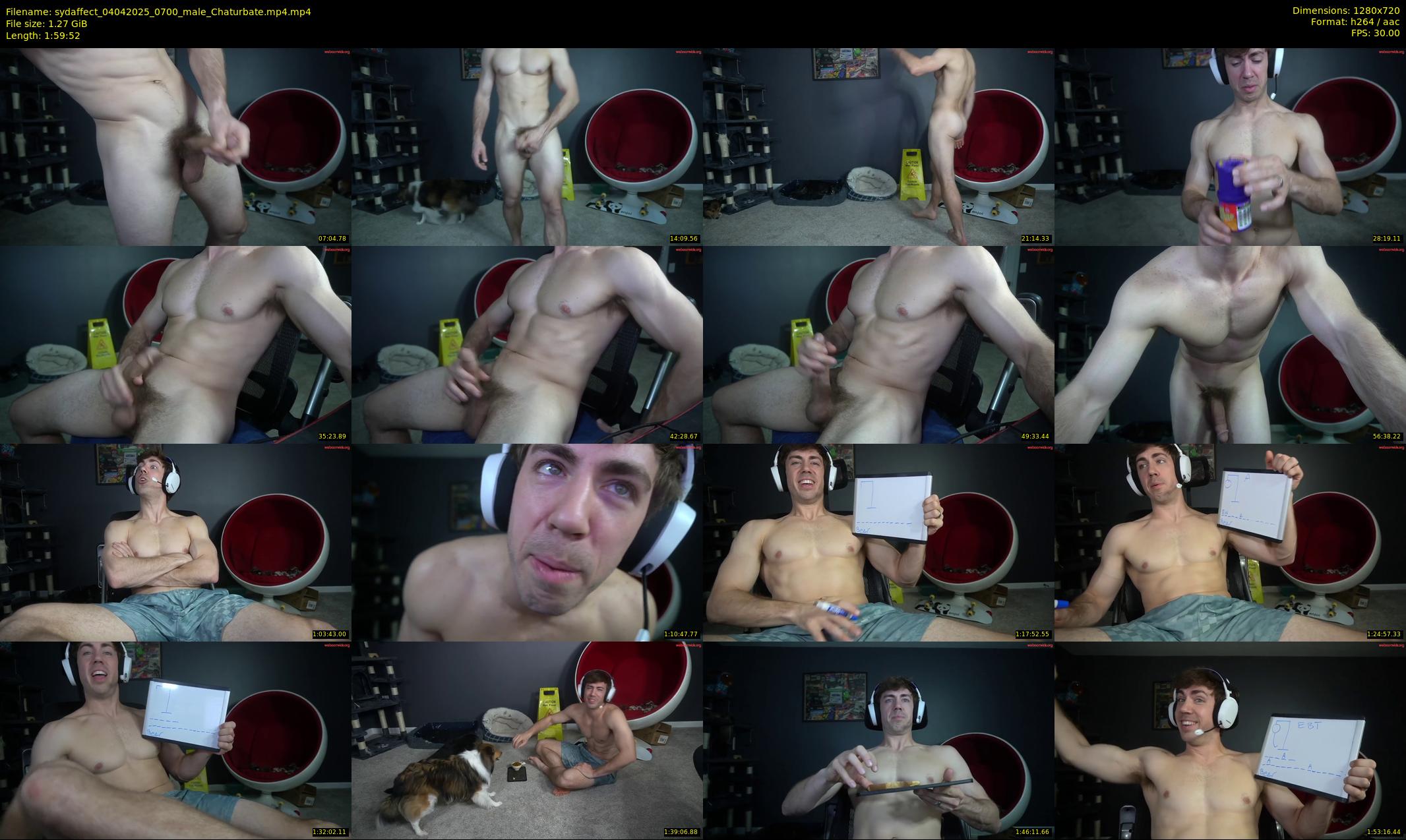 sydaffect — 120 minute Chaturbate male cam show recording, 720p, Apr 4, 2025