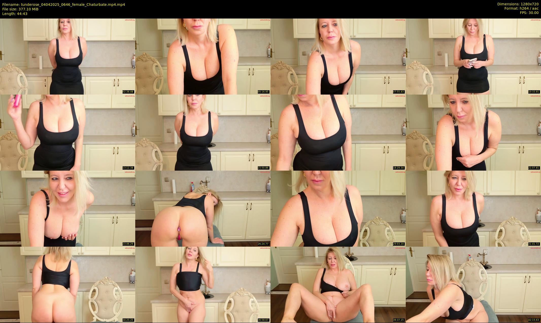 tunderose — 45 minute Chaturbate female cam show recording, 720p, Apr 4, 2025