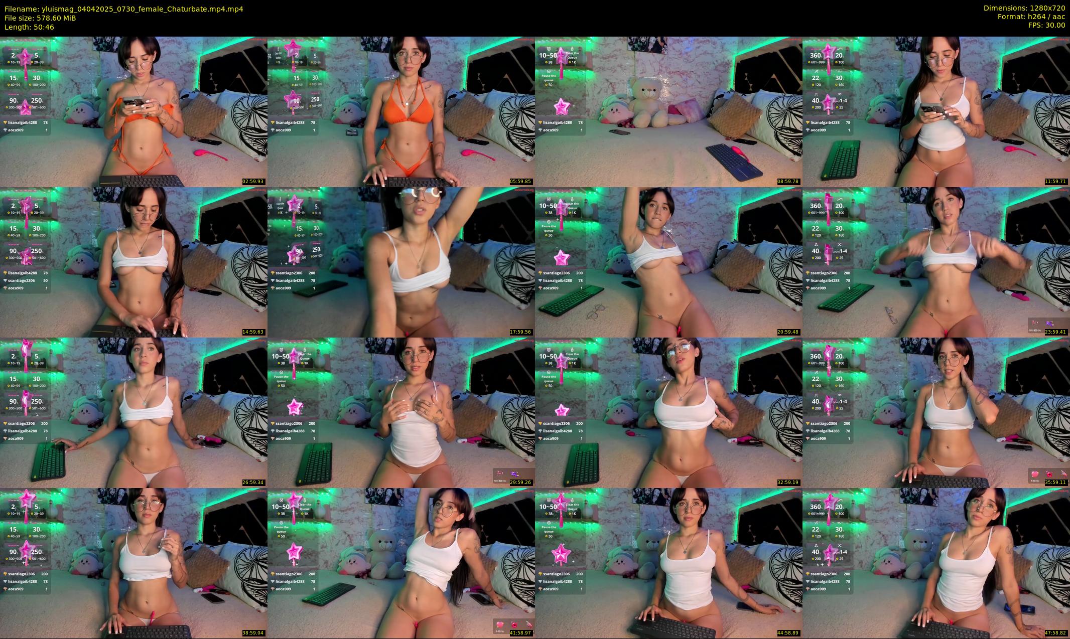yluismag — 51 minute Chaturbate female cam show recording, 720p, Apr 4, 2025