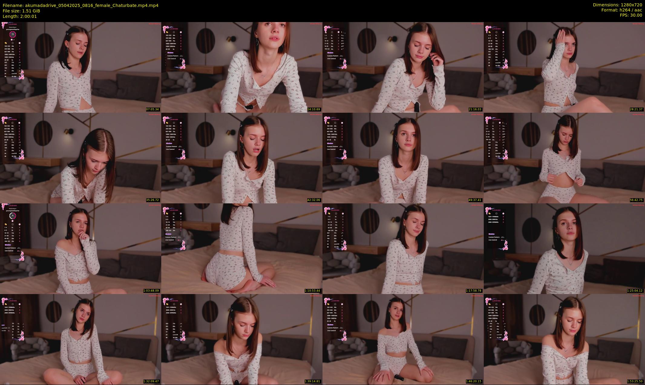 akumadadrive — 121 minute Chaturbate female cam show recording, 720p, Apr 5, 2025