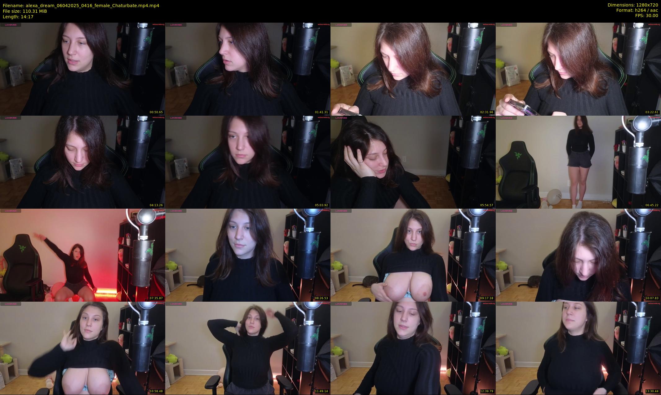 alexa_dream — 15 minute Chaturbate female cam show recording, 720p, Apr 6, 2025