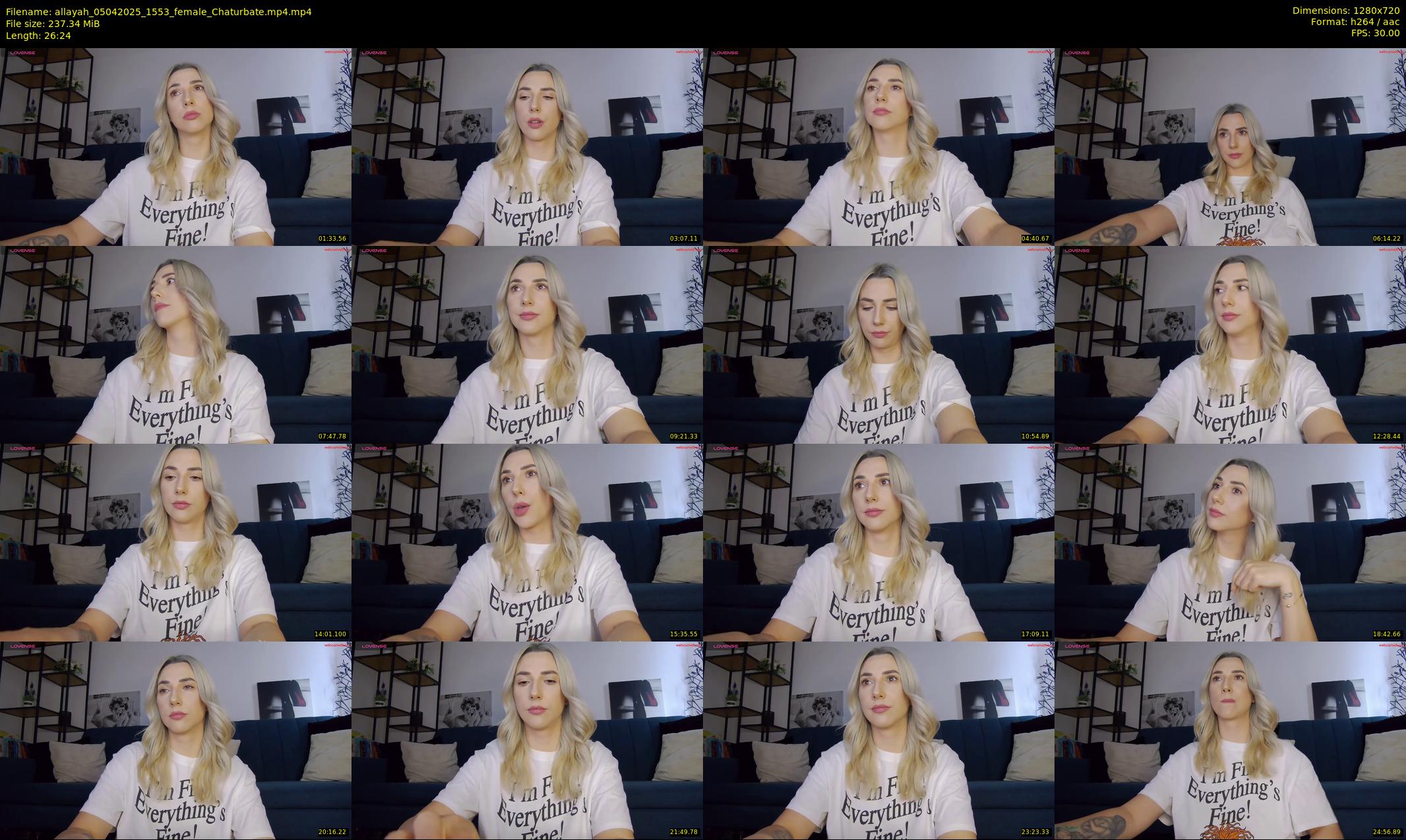 allayah — 27 minute Chaturbate female cam show recording, 720p, Apr 5, 2025