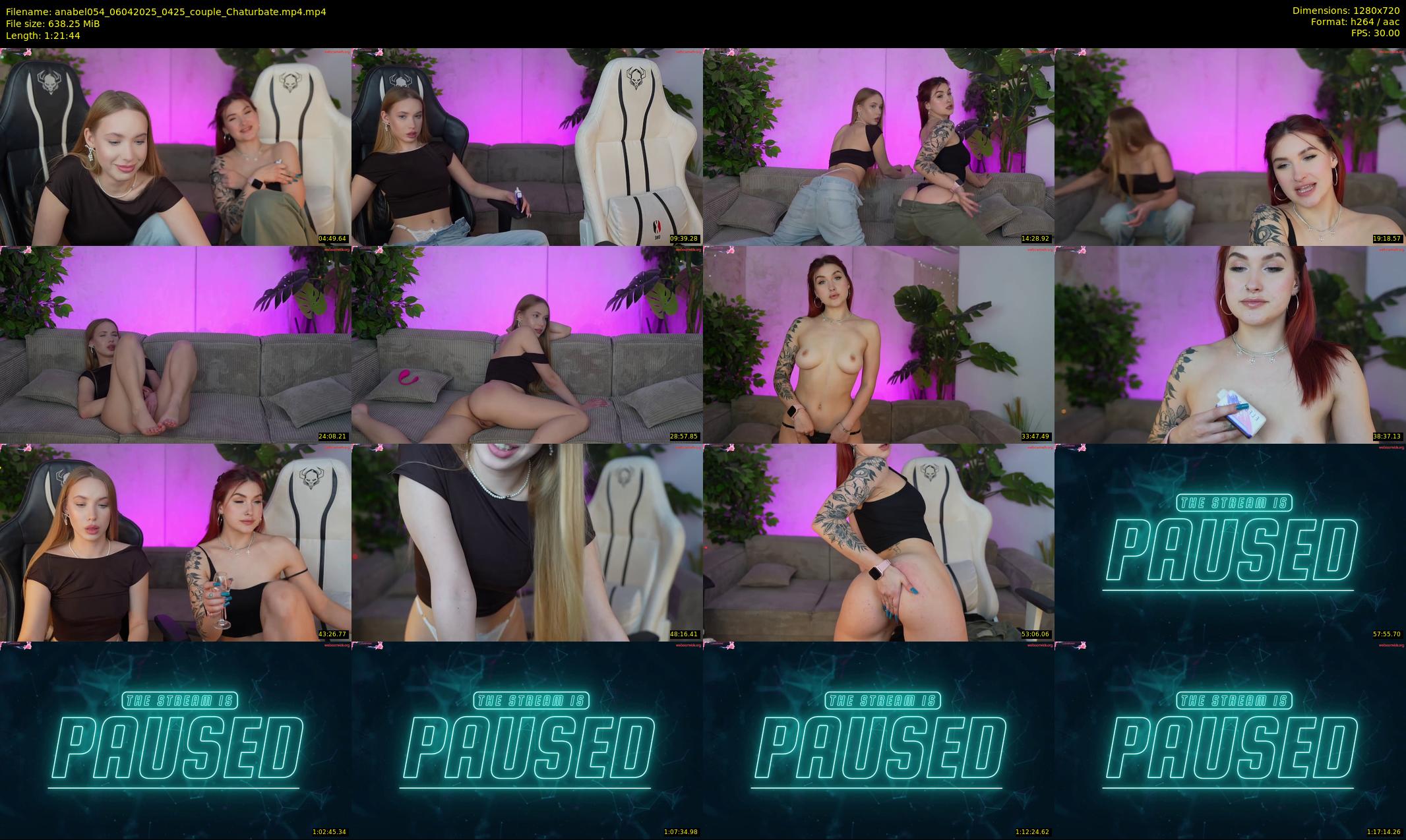 anabel054 — 82 minute Chaturbate female cam show recording, 720p, Apr 6, 2025