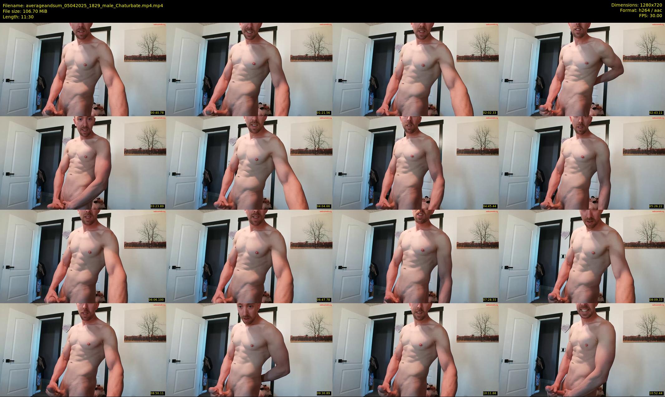 averageandsum — 12 minute Chaturbate male cam show recording, 720p, Apr 5, 2025