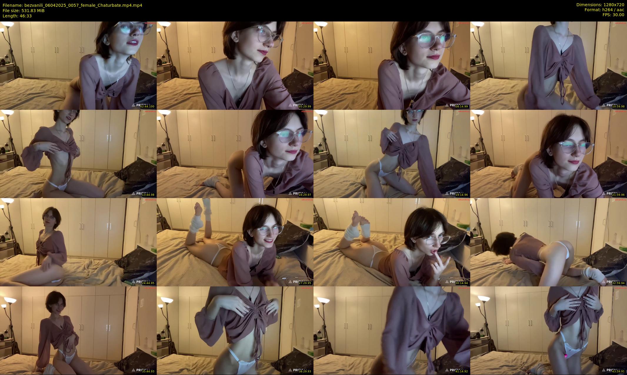 bezvanili — 47 minute Chaturbate female cam show recording, 720p, Apr 6, 2025