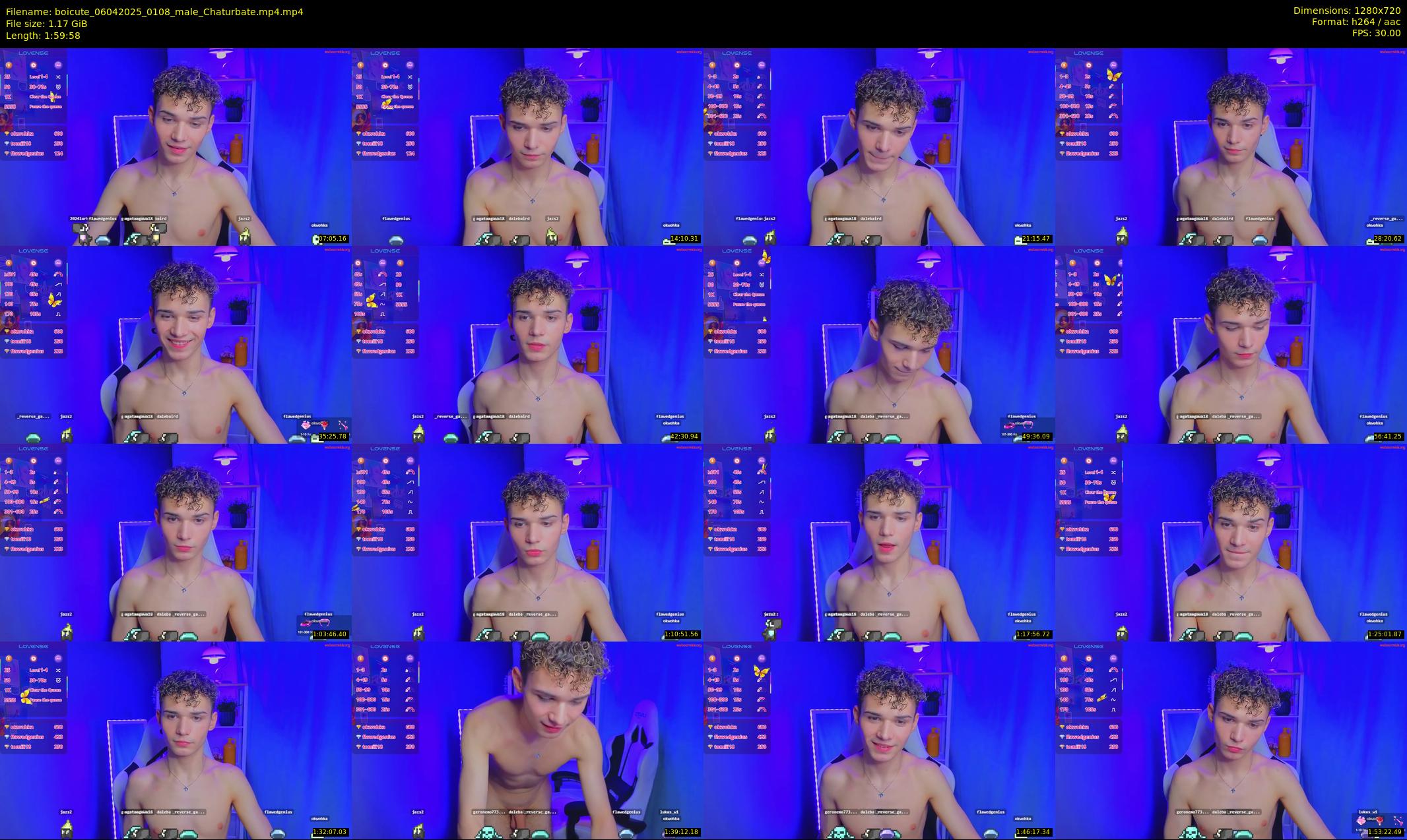 boicute — 120 minute Chaturbate male cam show recording, 720p, Apr 6, 2025