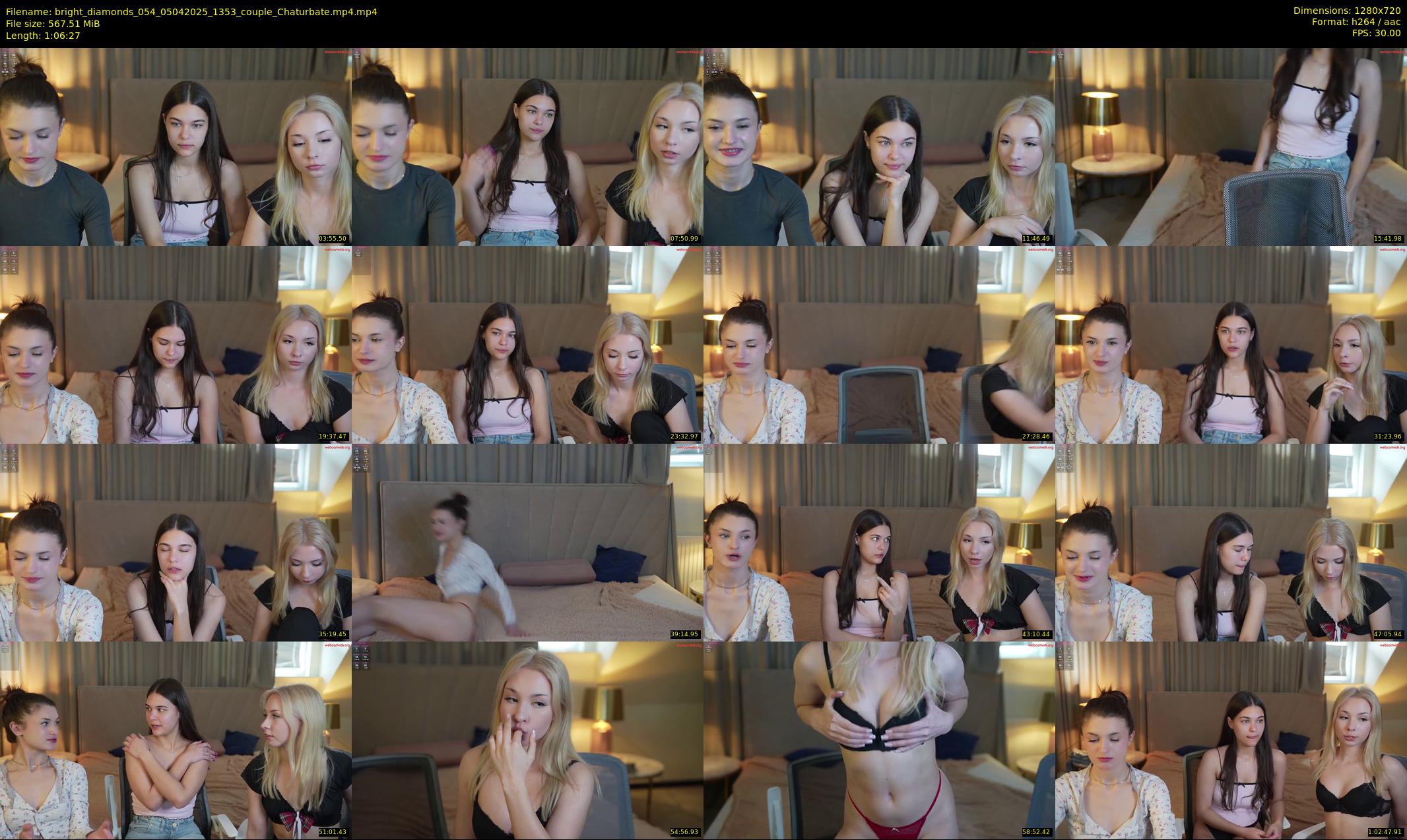 bright_diamonds_054 — 67 minute Chaturbate couple cam show recording, 720p, Apr 5, 2025