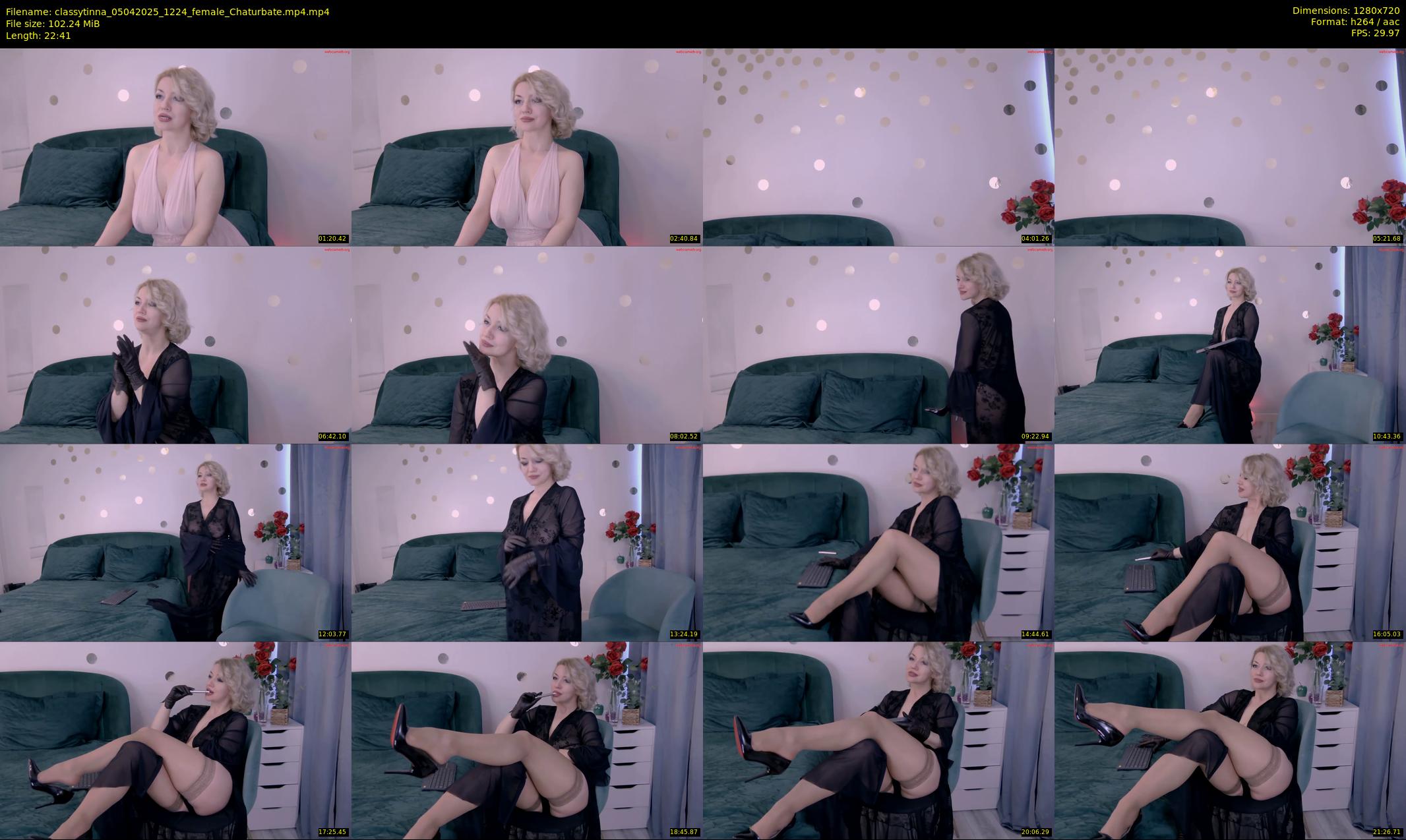 classytinna — 23 minute Chaturbate female cam show recording, 720p, Apr 5, 2025