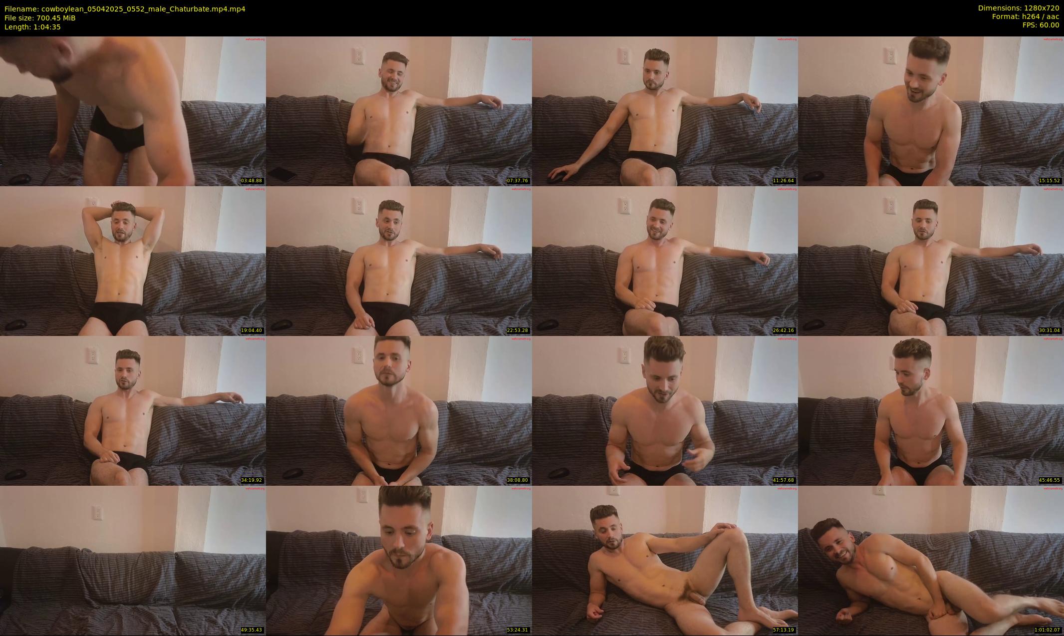 cowboylean — 65 minute Chaturbate male cam show recording, 720p, Apr 5, 2025