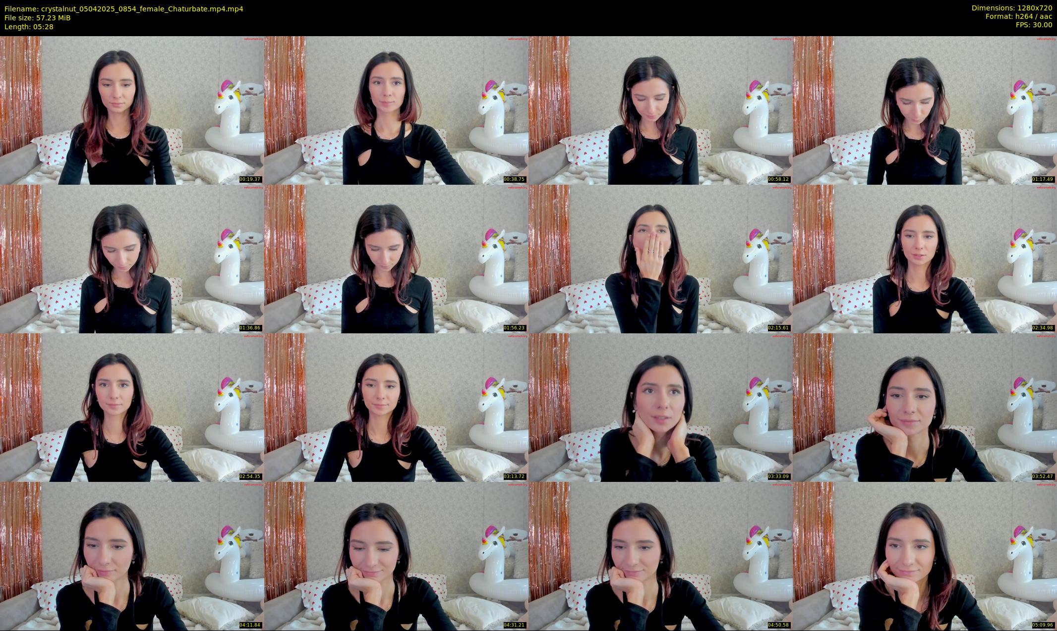 crystalnut — 6 minute Chaturbate female cam show recording, 720p, Apr 5, 2025