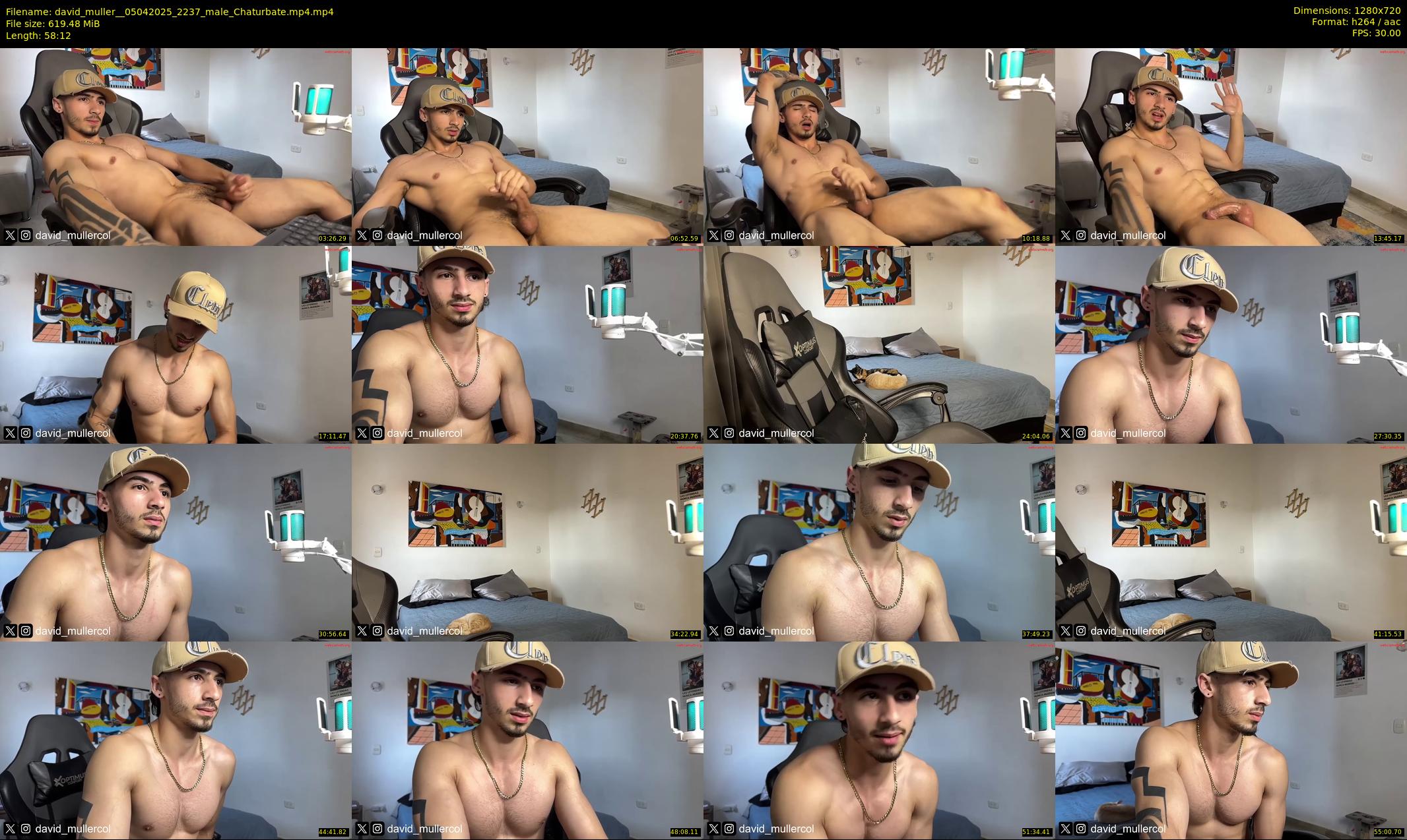 david_muller_ — 59 minute Chaturbate male cam show recording, 720p, Apr 5, 2025