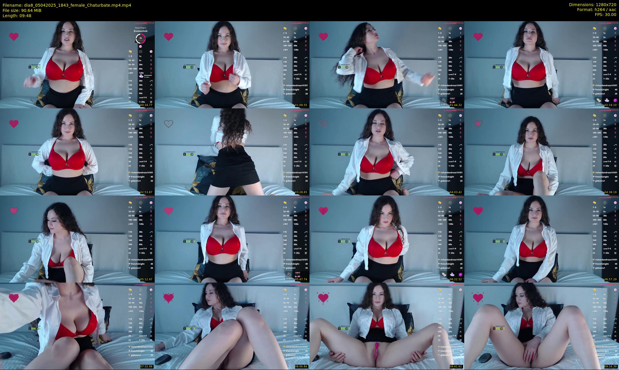 dia8 — 10 minute Chaturbate female cam show recording, 720p, Apr 5, 2025