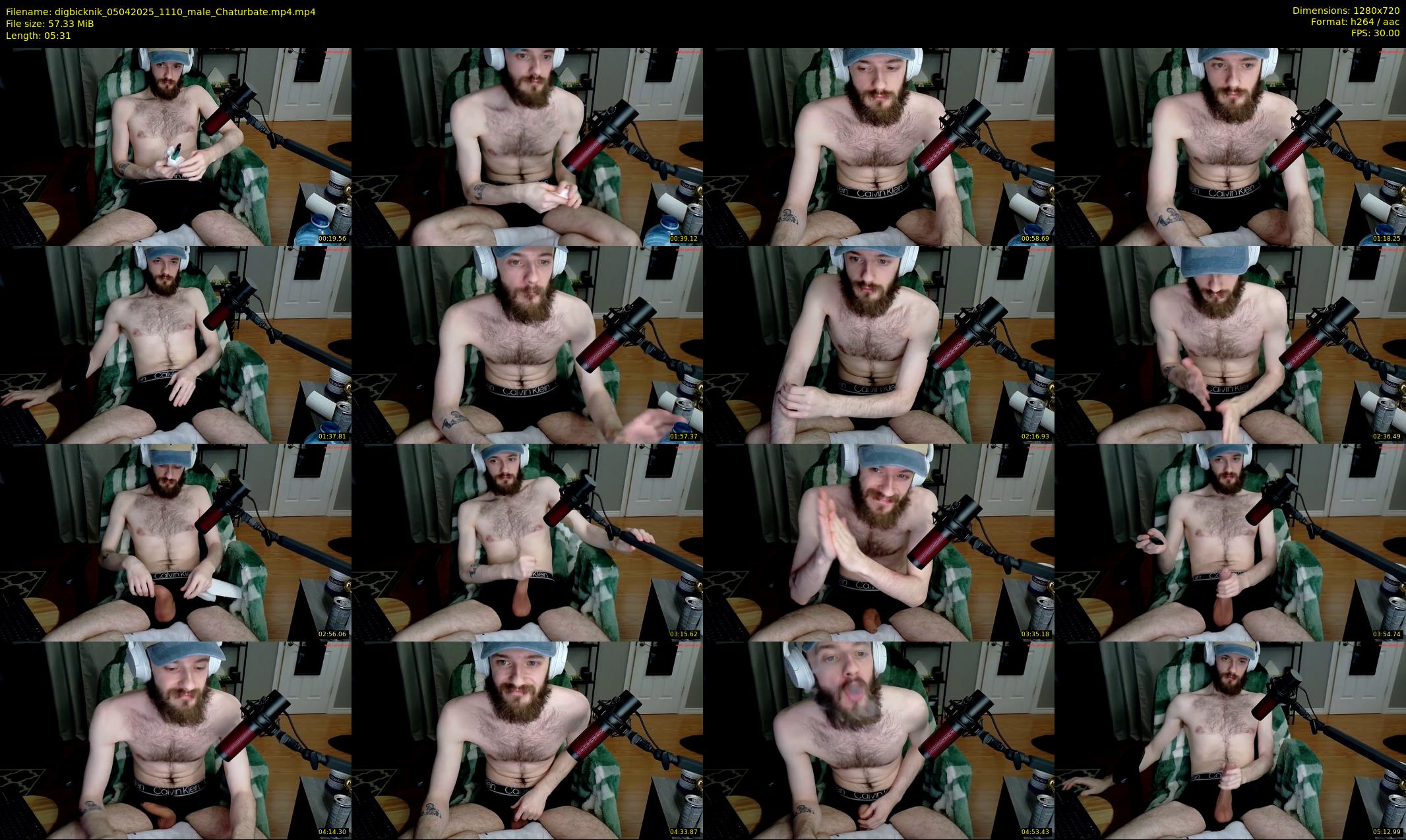 digbicknik — 6 minute Chaturbate male cam show recording, 720p, Apr 5, 2025