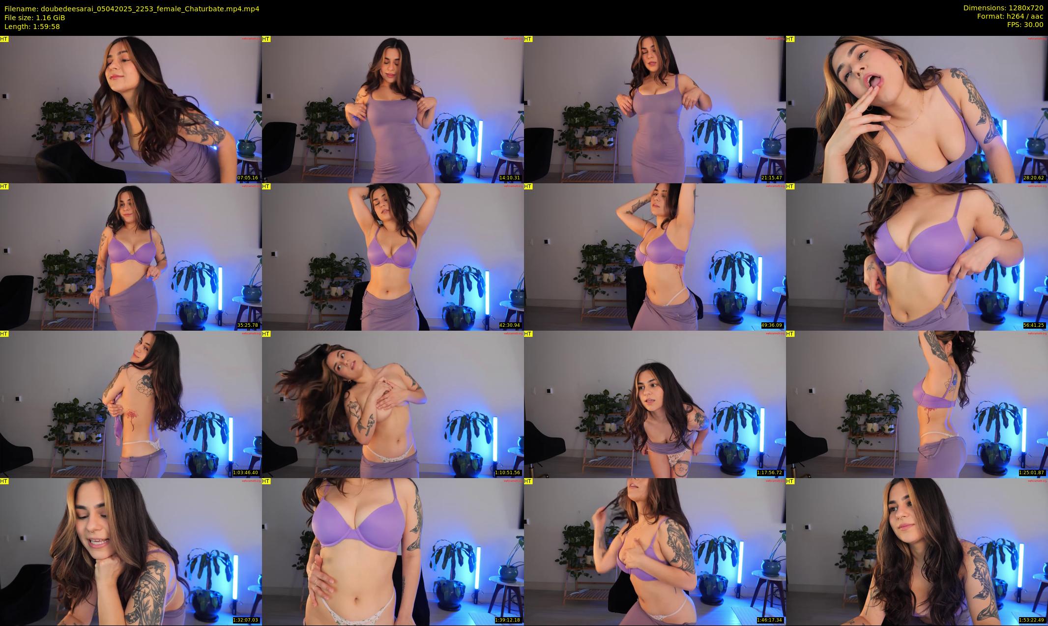 doubedeesarai — 120 minute Chaturbate female cam show recording, 720p, Apr 5, 2025