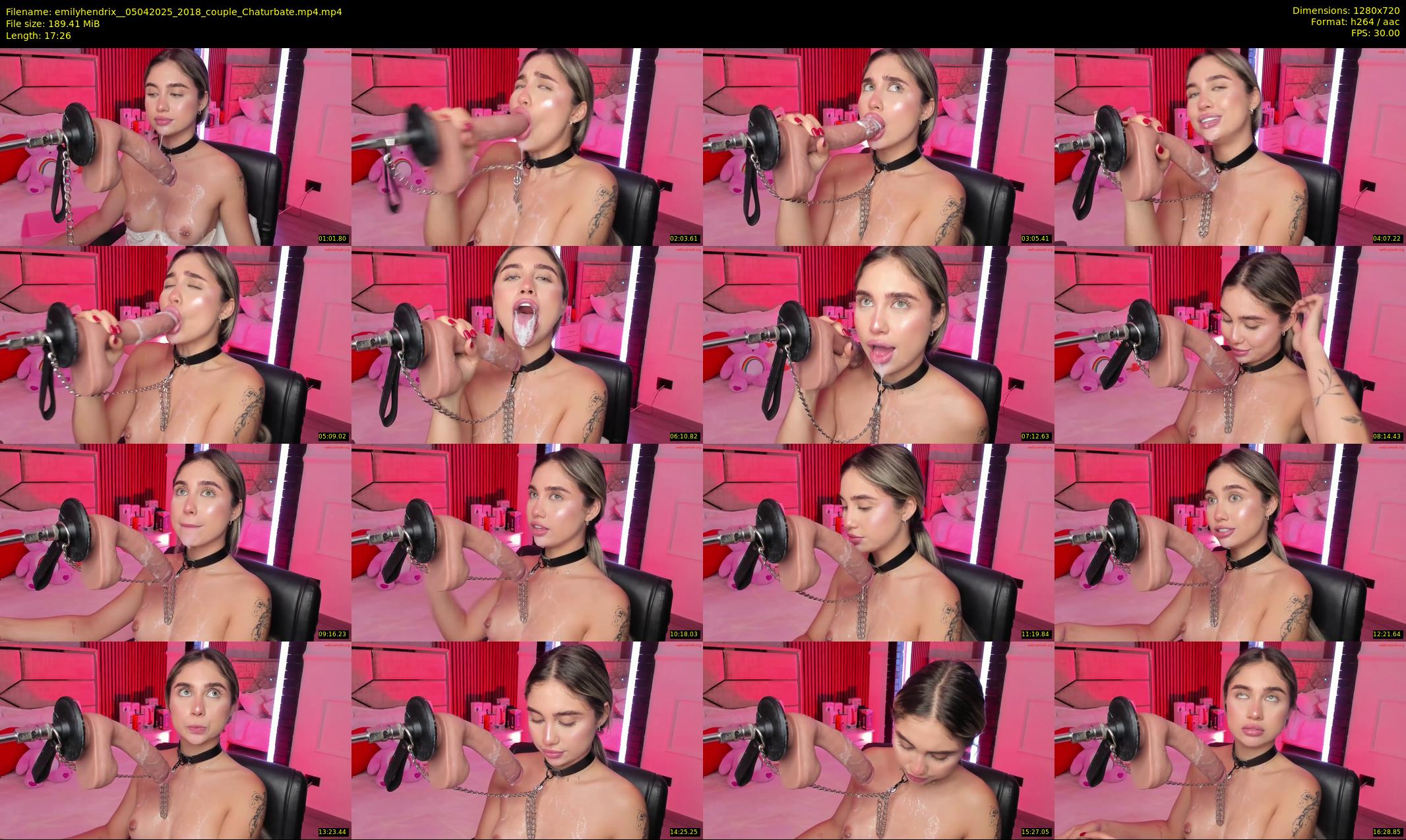 emilyhendrix_ — 18 minute Chaturbate couple cam show recording, 720p, Apr 5, 2025
