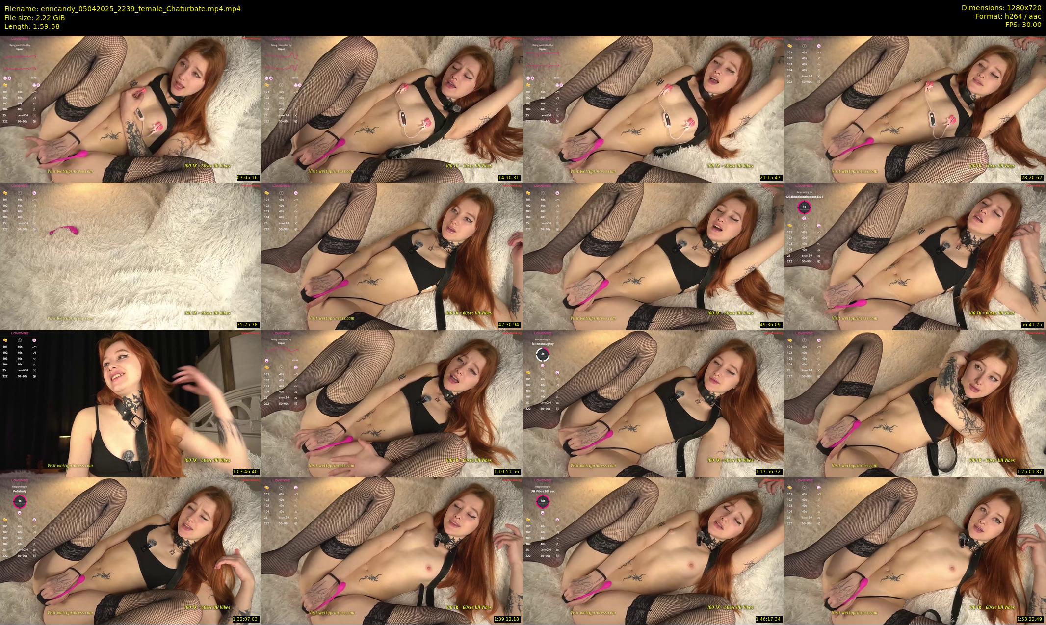 enncandy — 120 minute Chaturbate female cam show recording, 720p, Apr 5, 2025