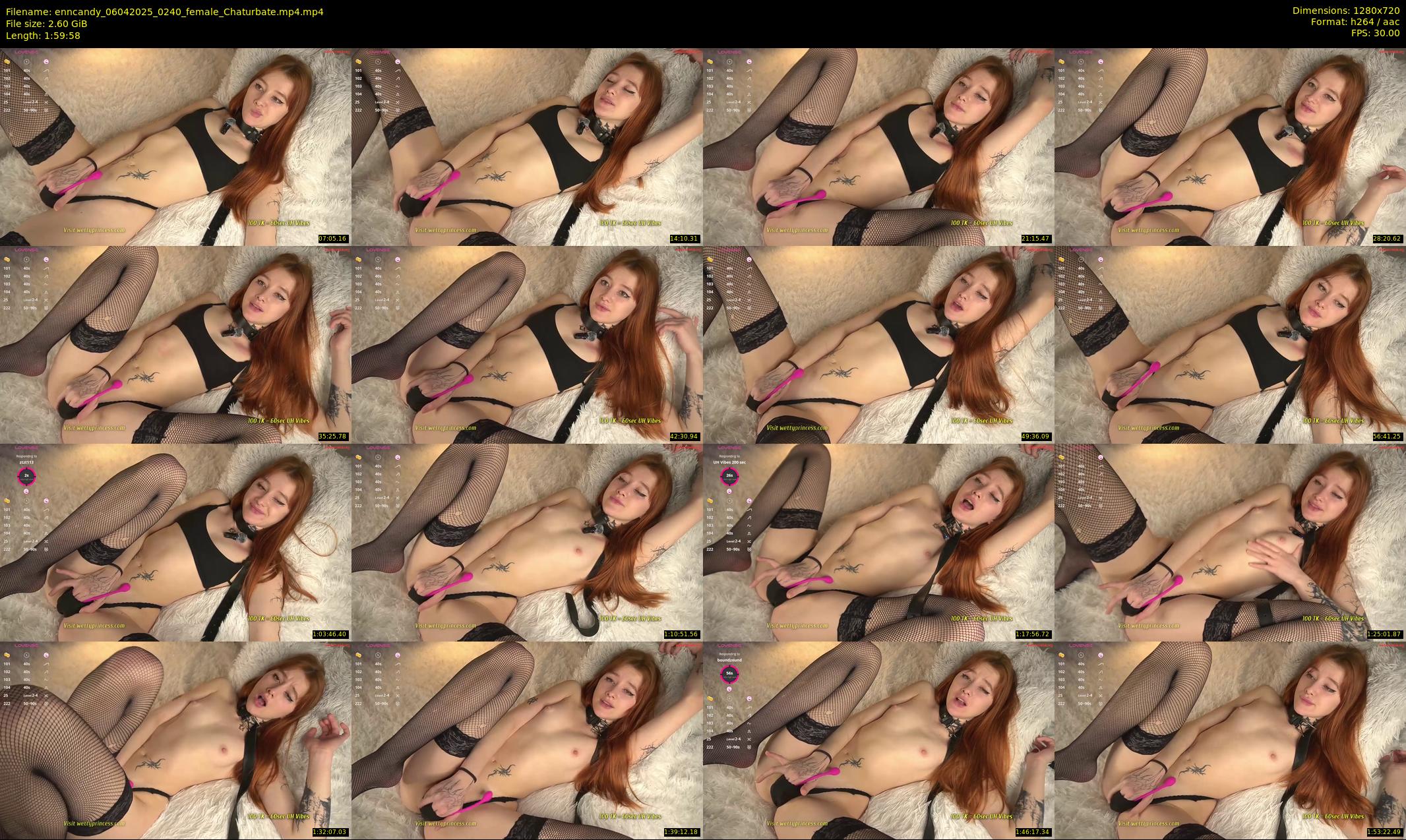enncandy — 120 minute Chaturbate female cam show recording, 720p, Apr 6, 2025