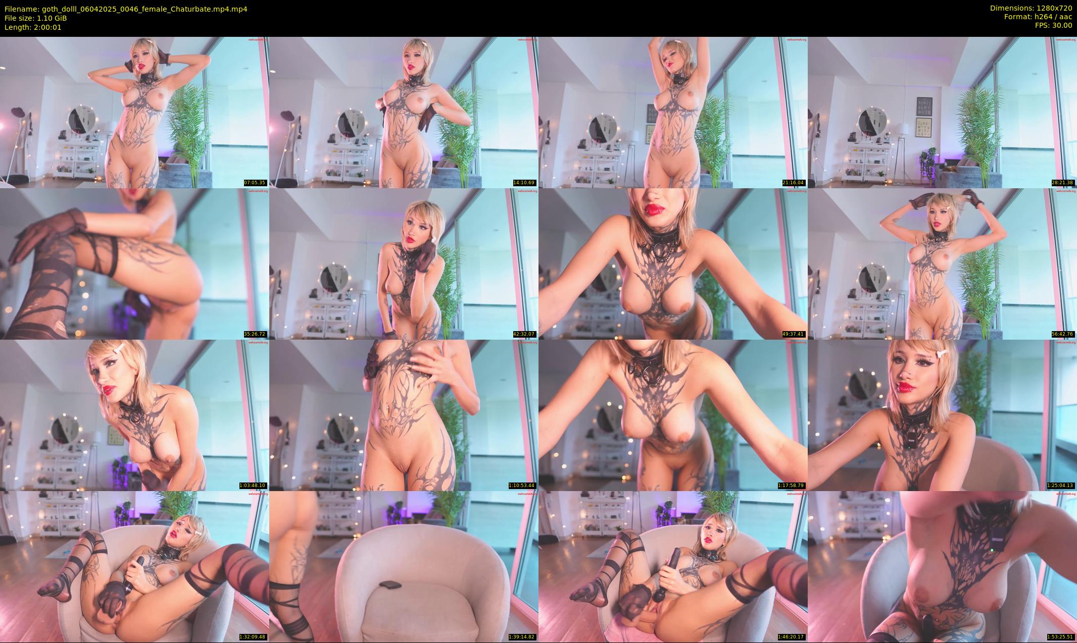 goth_dolll — 121 minute Chaturbate female cam show recording, 720p, Apr 6, 2025