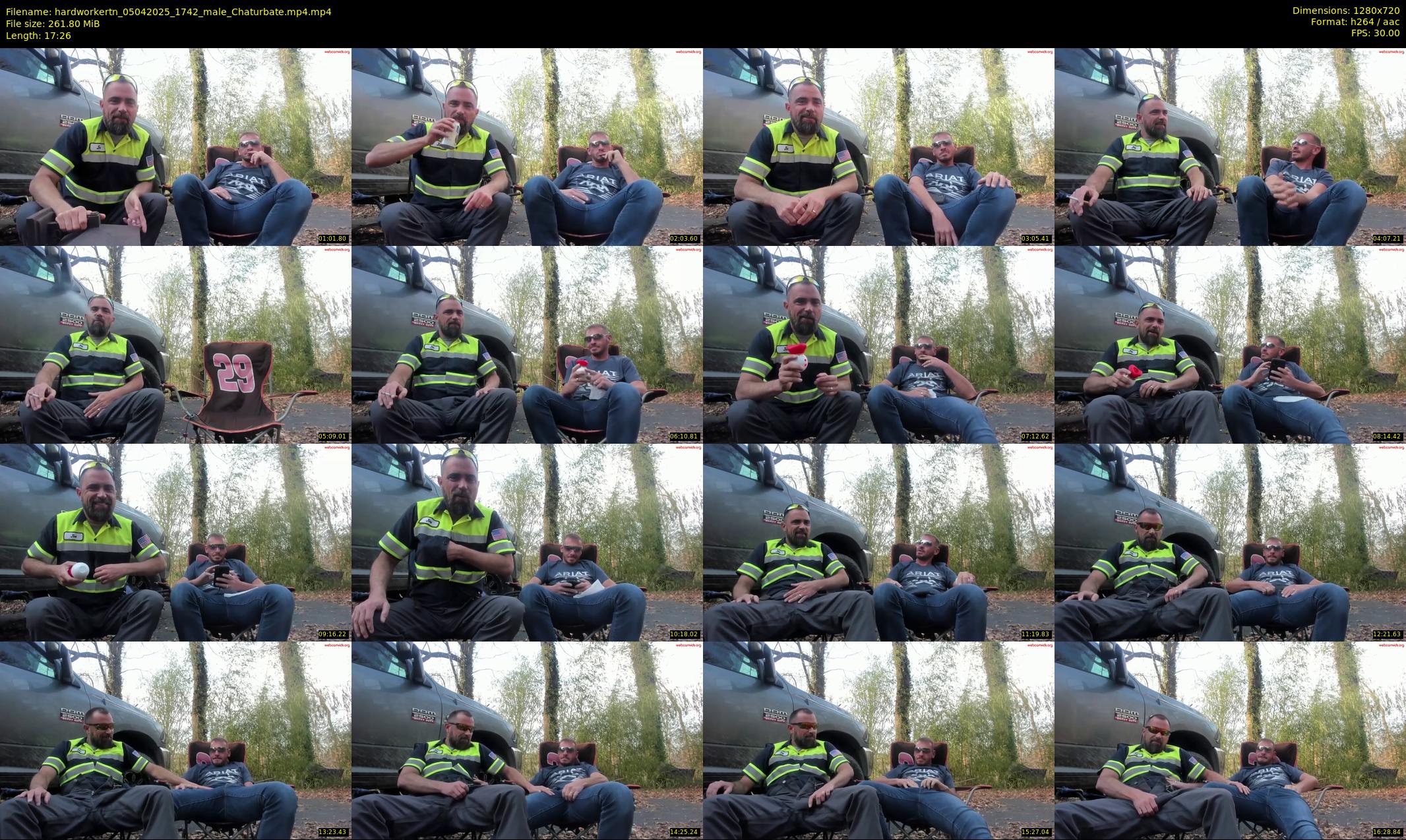 hardworkertn — 18 minute Chaturbate male cam show recording, 720p, Apr 5, 2025