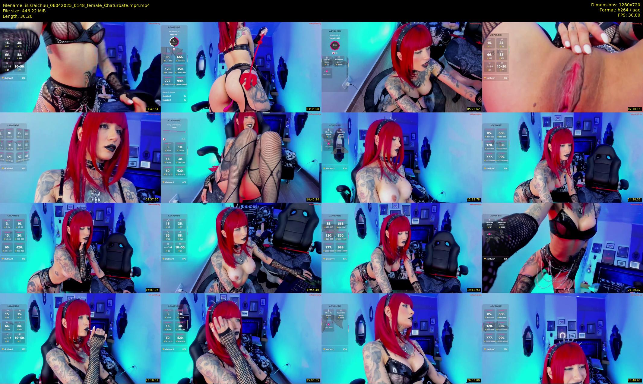 isisraichuu — 31 minute Chaturbate female cam show recording, 720p, Apr 6, 2025