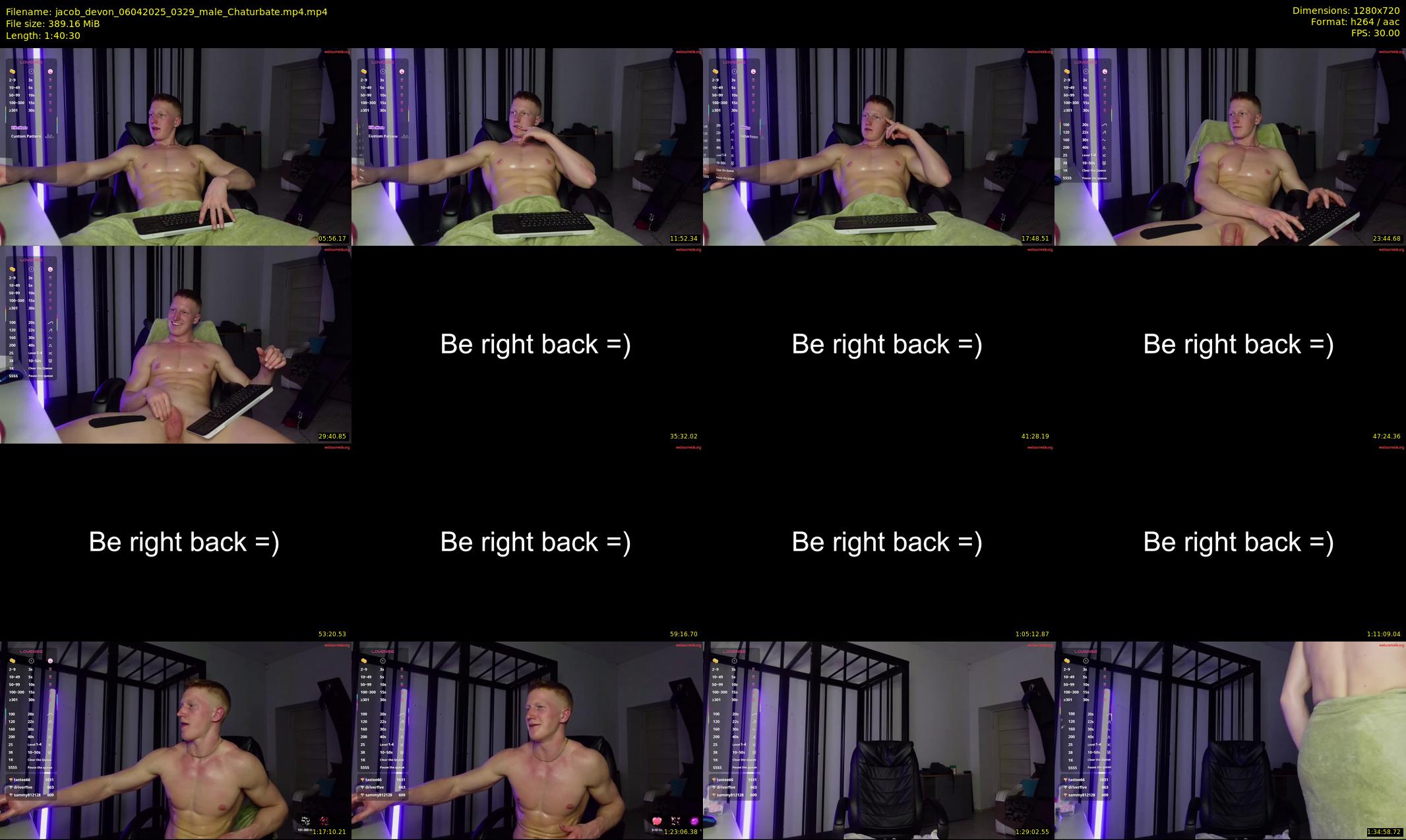 jacob_devon — 101 minute Chaturbate male cam show recording, 720p, Apr 6, 2025
