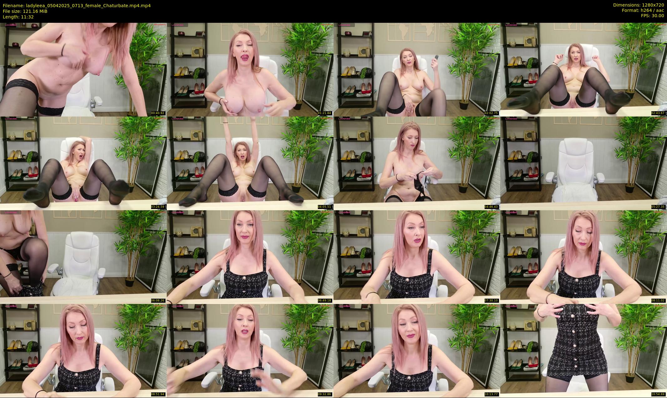 ladyleea — 12 minute Chaturbate female cam show recording, 720p, Apr 5, 2025