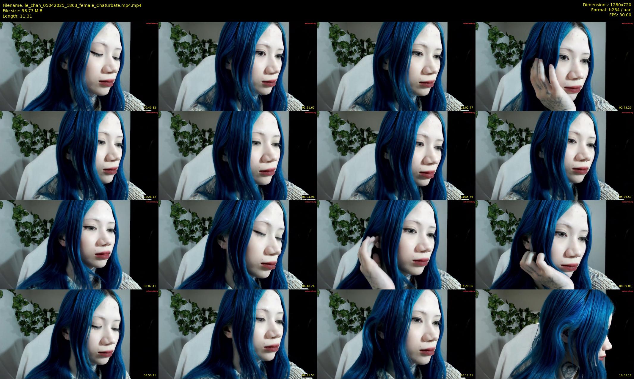 le_chan — 12 minute Chaturbate female cam show recording, 720p, Apr 5, 2025