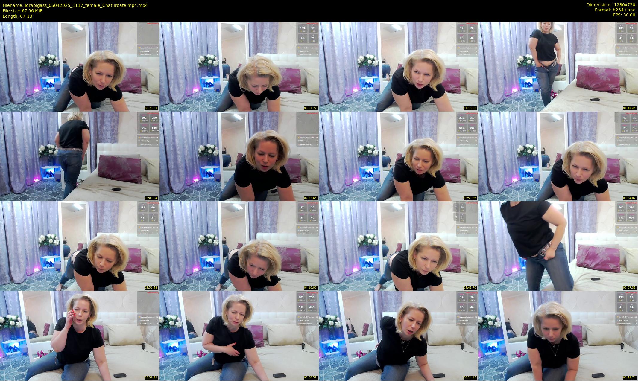 lorabigass — 8 minute Chaturbate female cam show recording, 720p, Apr 5, 2025