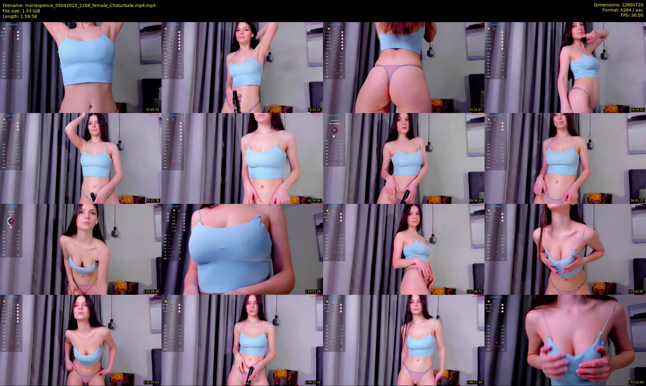 mariespence — 120 minute Chaturbate female cam show recording, 720p, Apr 5, 2025