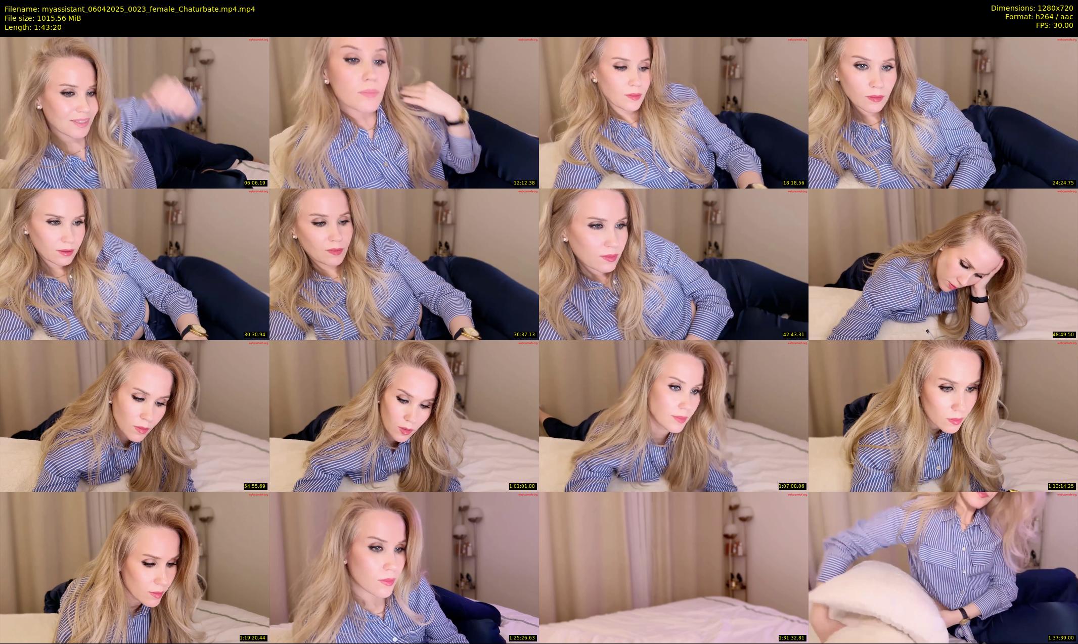 myassistant — 104 minute Chaturbate female cam show recording, 720p, Apr 6, 2025