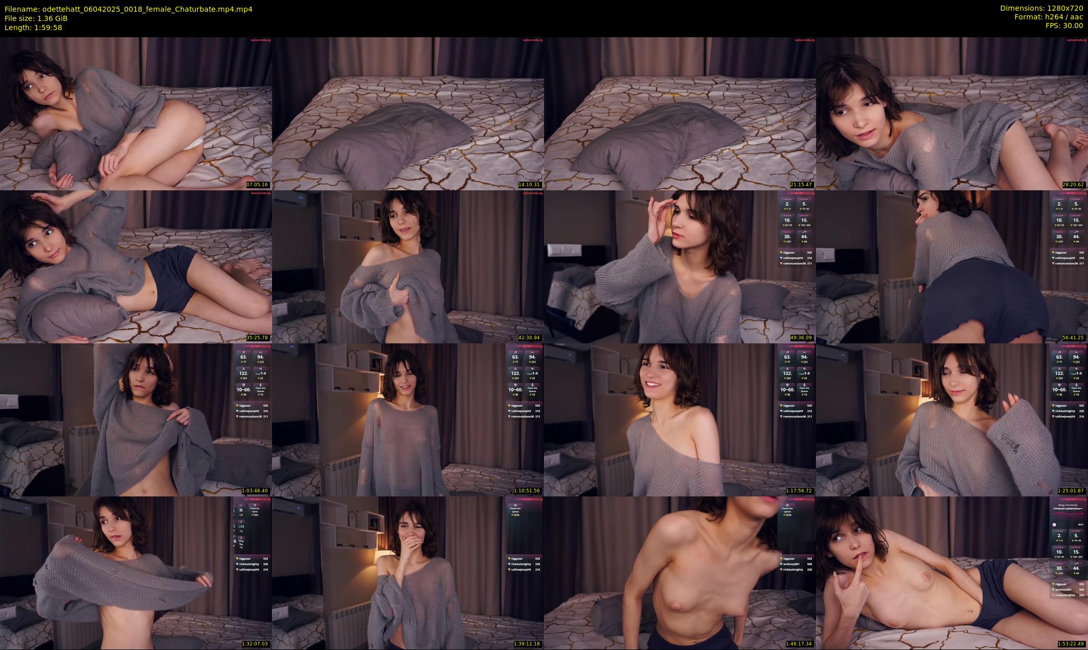 odettehatt — 120 minute Chaturbate female cam show recording, 720p, Apr 6, 2025