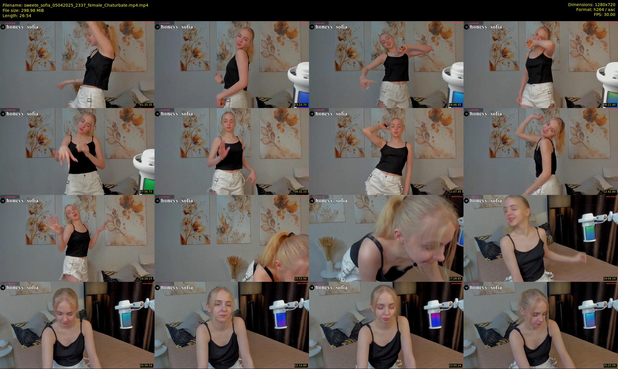 sweete_sofia — 27 minute Chaturbate female cam show recording, 720p, Apr 5, 2025