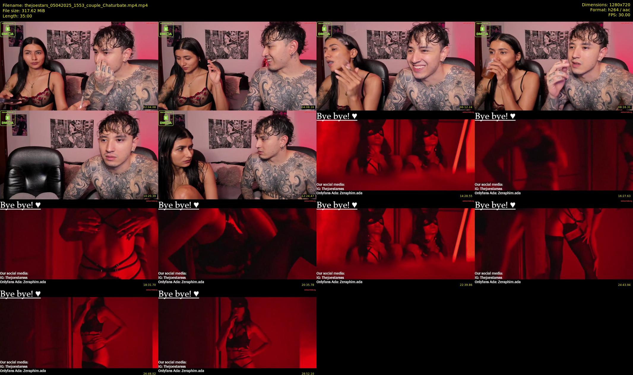 thejoestars — 35 minute Chaturbate couple cam show recording, 720p, Apr 5, 2025