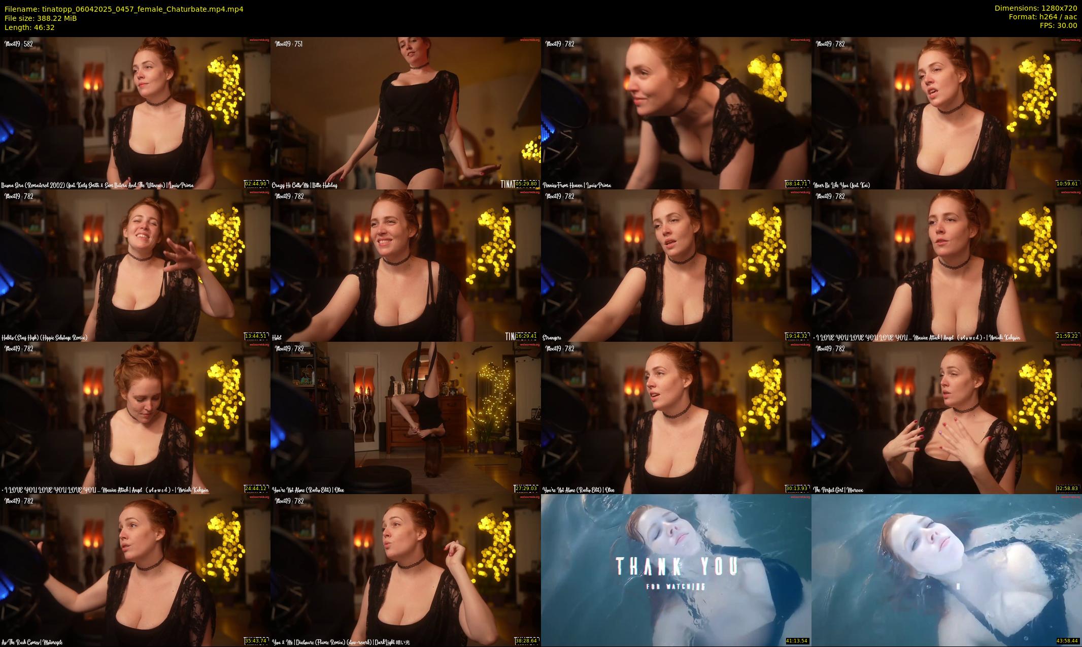 tinatopp — 47 minute Chaturbate female cam show recording, 720p, Apr 6, 2025