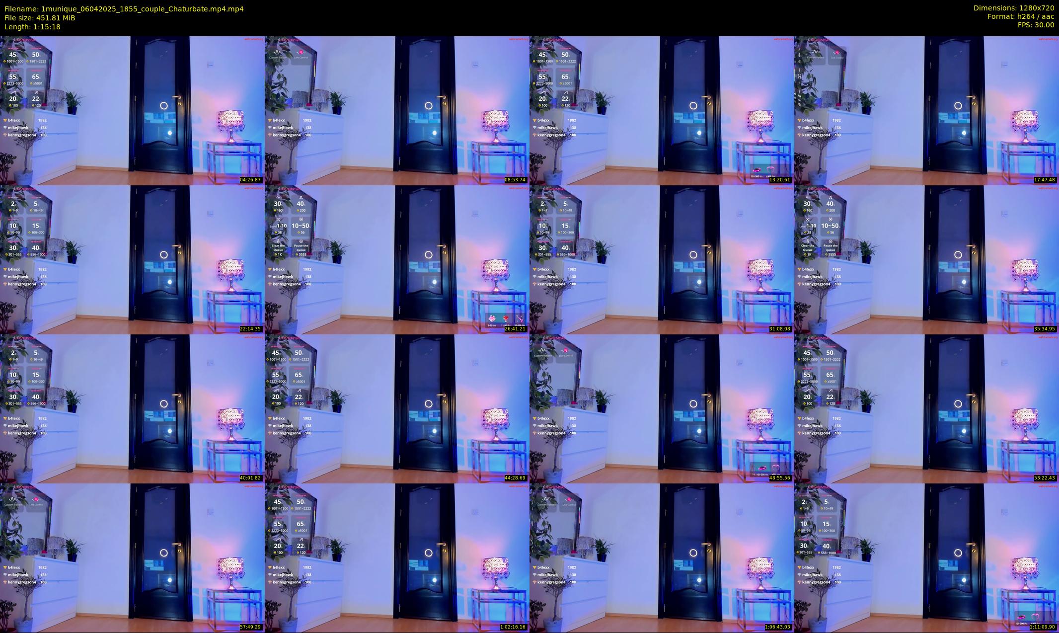 1munique — 76 minute Chaturbate female cam show recording, 720p, Apr 6, 2025