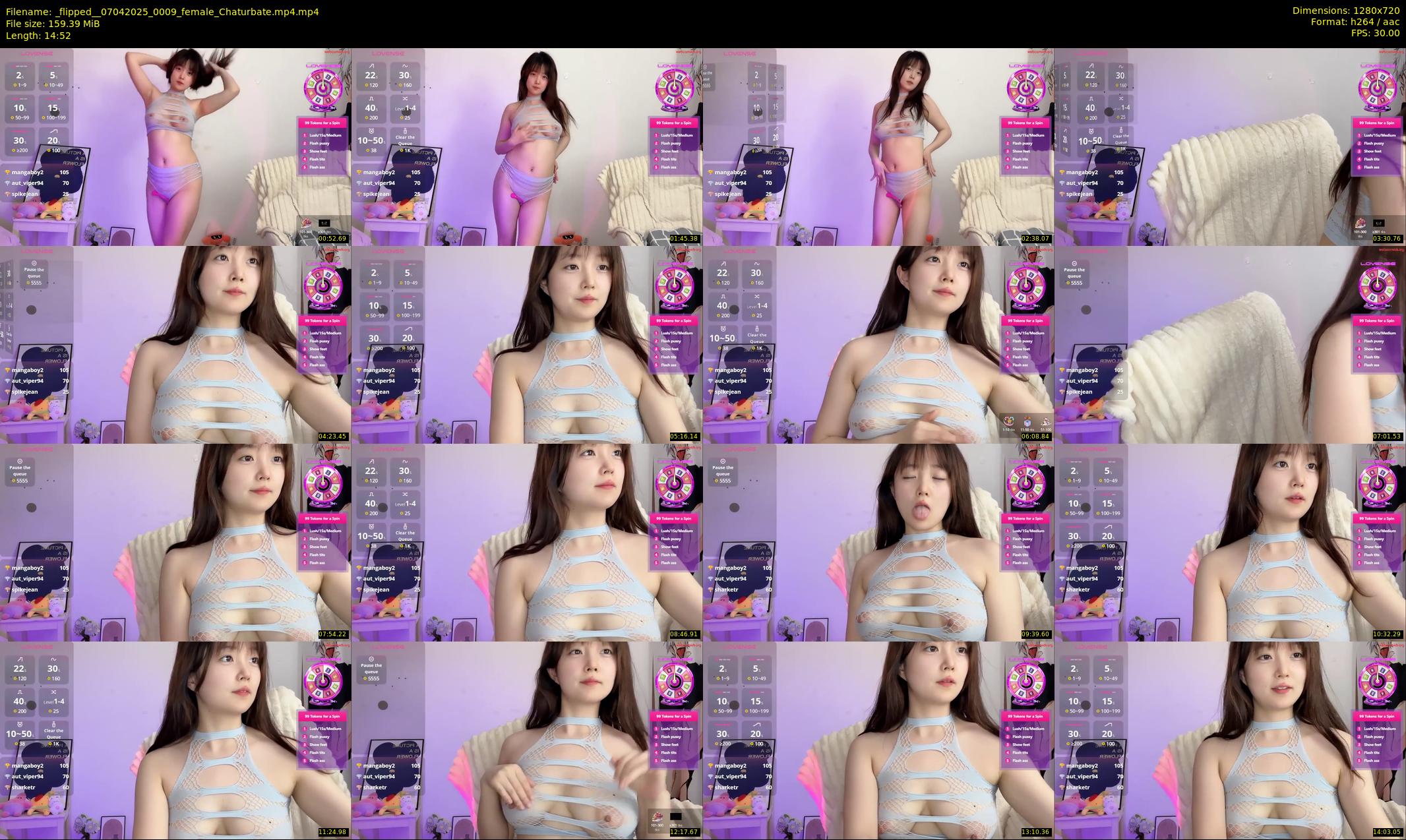 _flipped_ — 15 minute Chaturbate female cam show recording, 720p, Apr 7, 2025