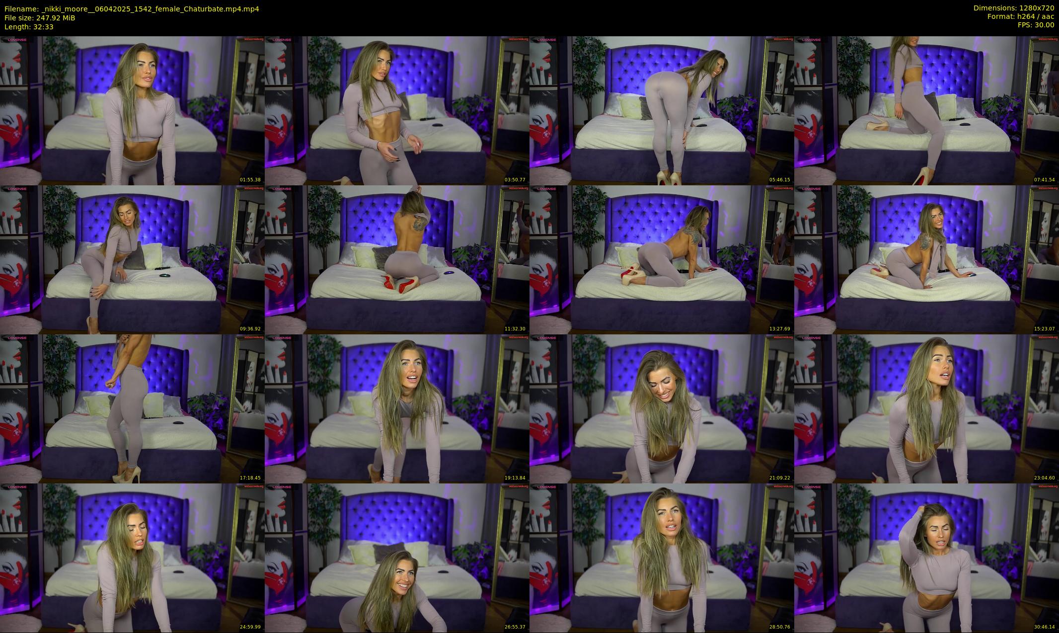 _nikki_moore_ — 33 minute Chaturbate female cam show recording, 720p, Apr 6, 2025