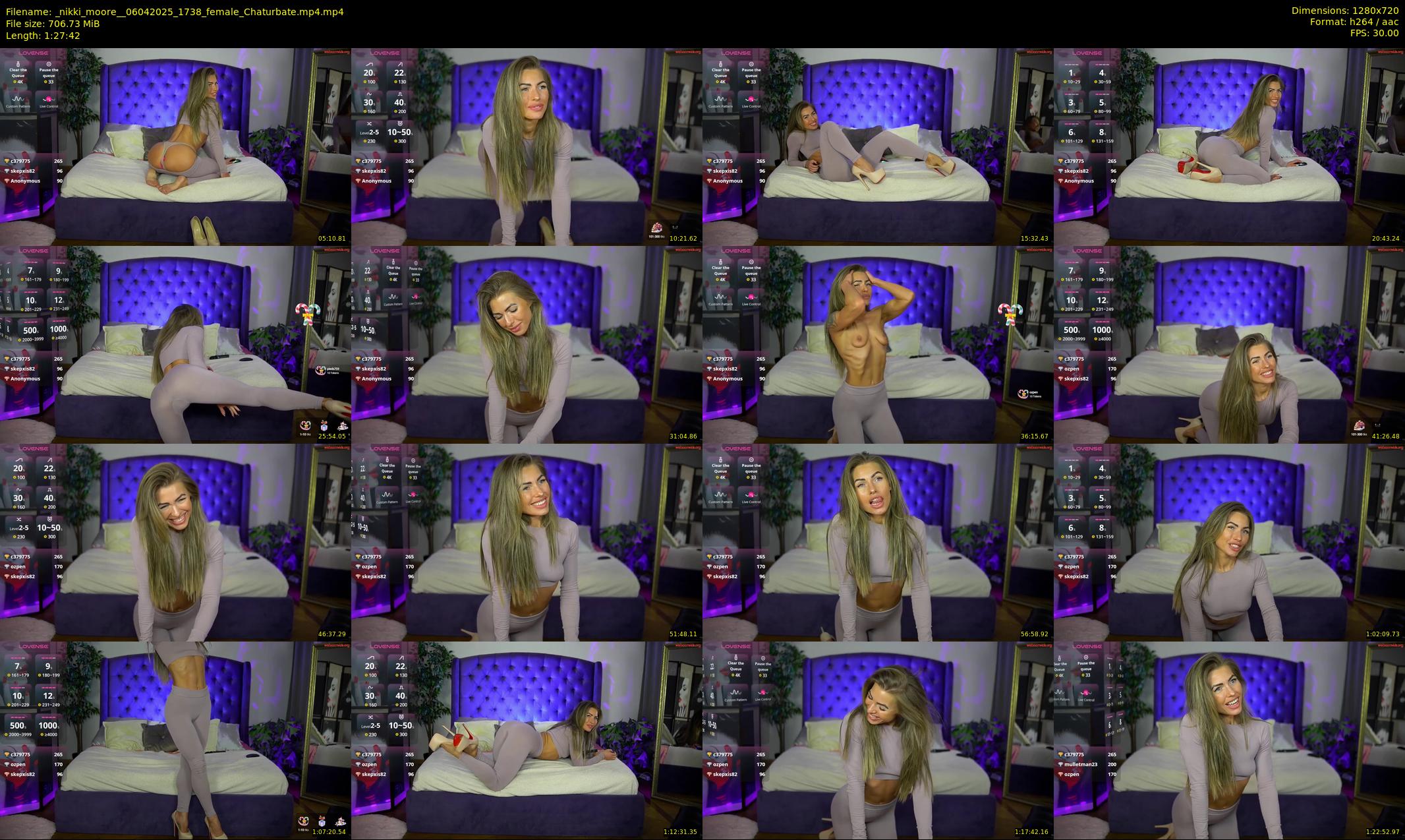 _nikki_moore_ — 88 minute Chaturbate female cam show recording, 720p, Apr 6, 2025